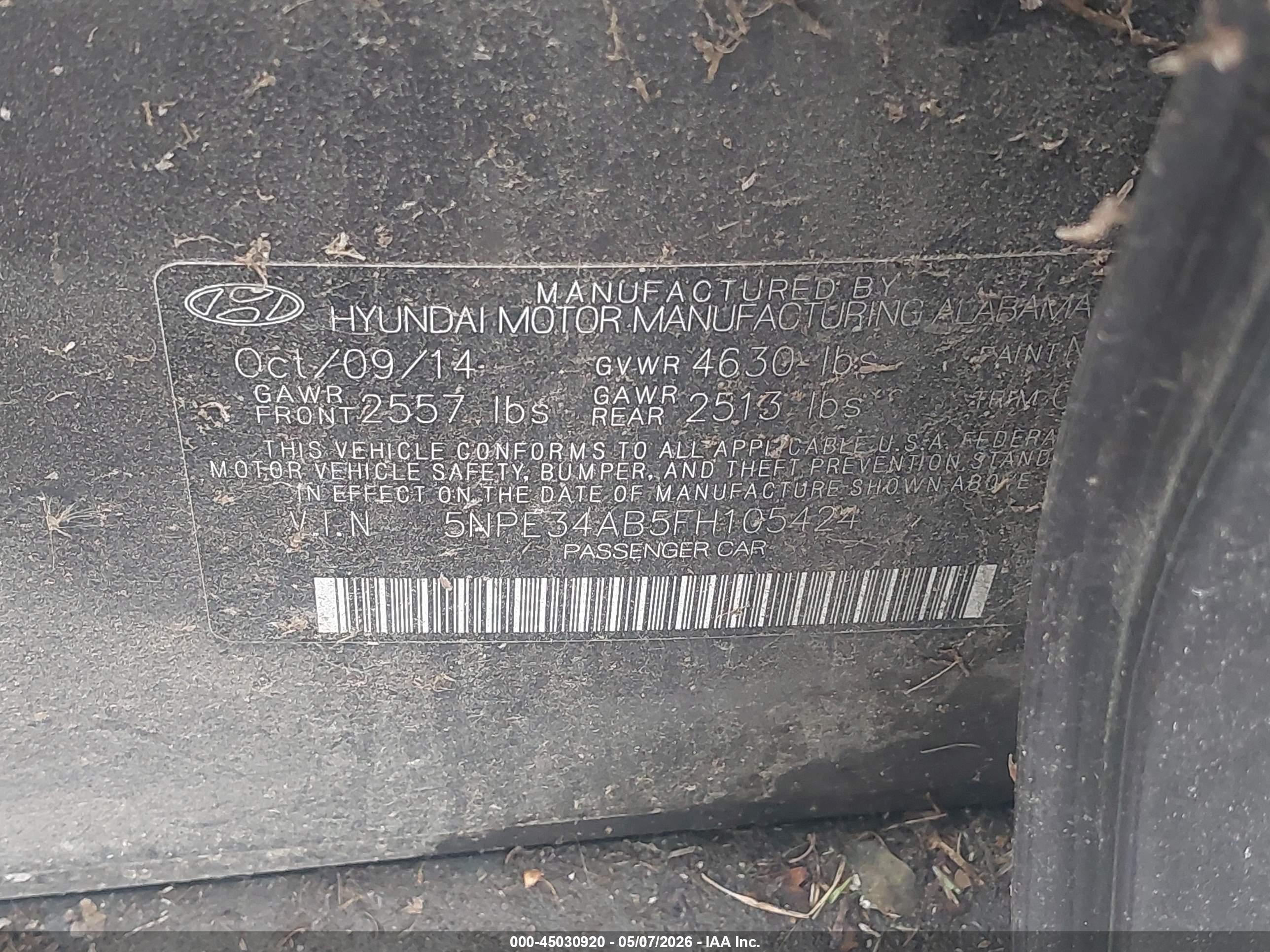 HYUNDAI SONATA image 9