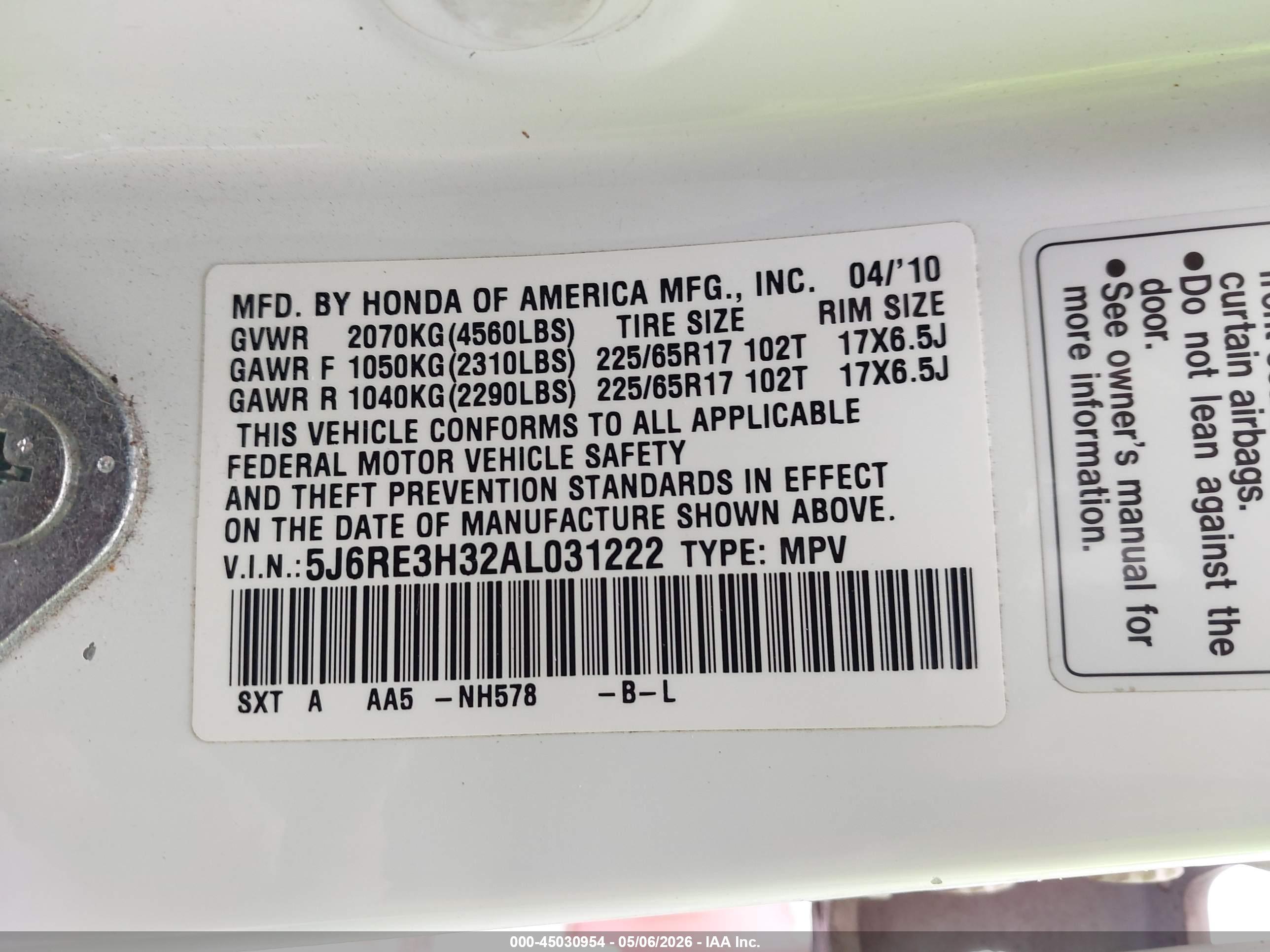 HONDA CR-V image 9