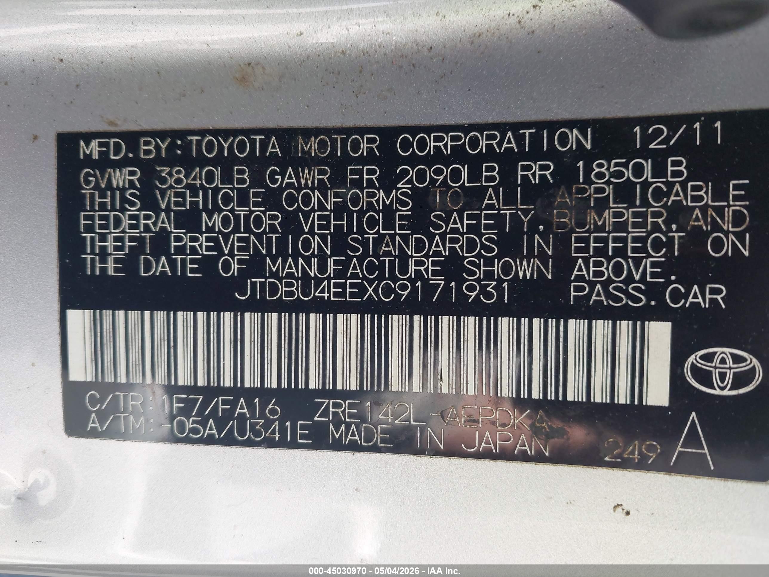 TOYOTA COROLLA image 9