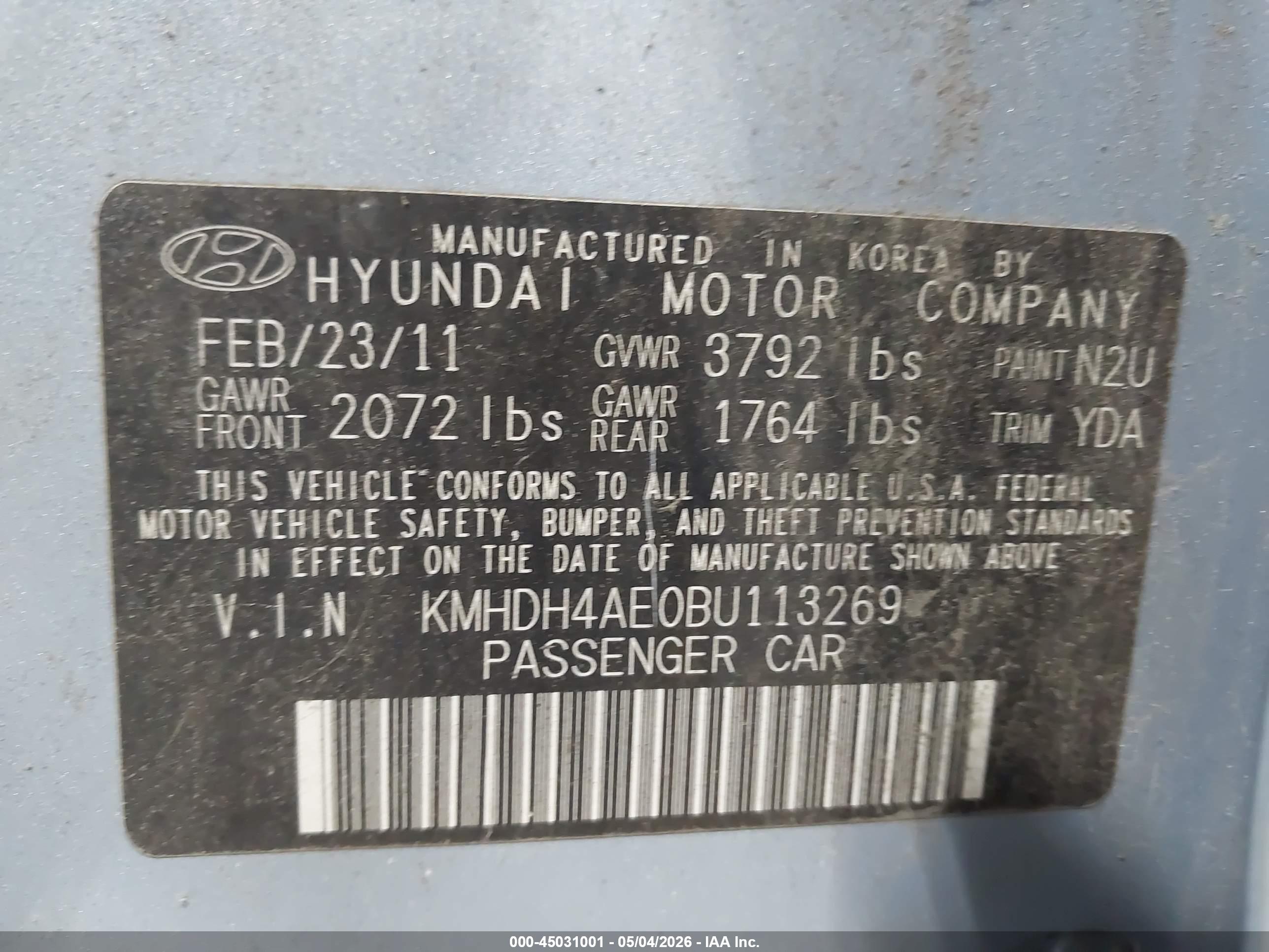 HYUNDAI ELANTRA image 9