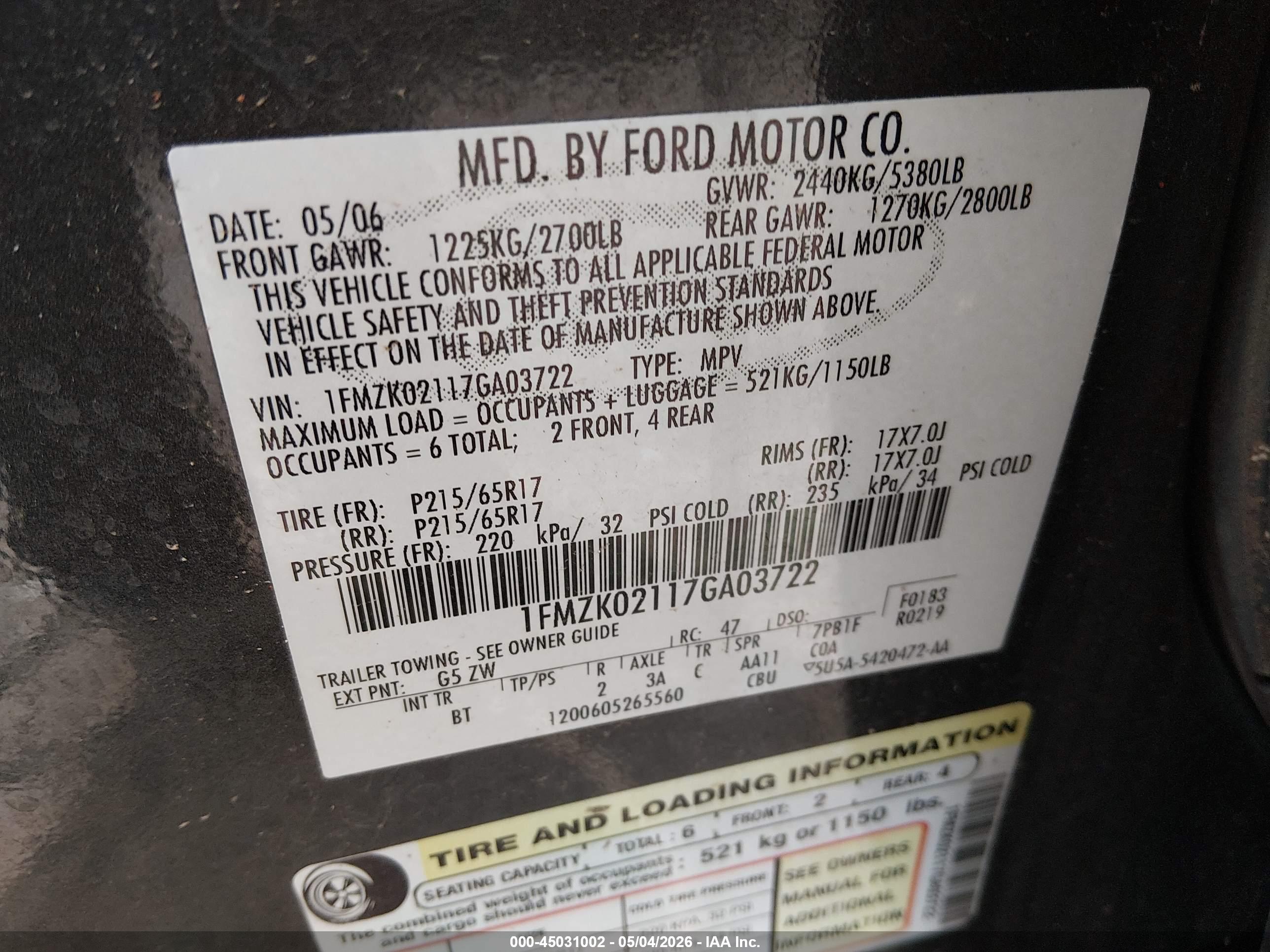FORD FREESTYLE image 9