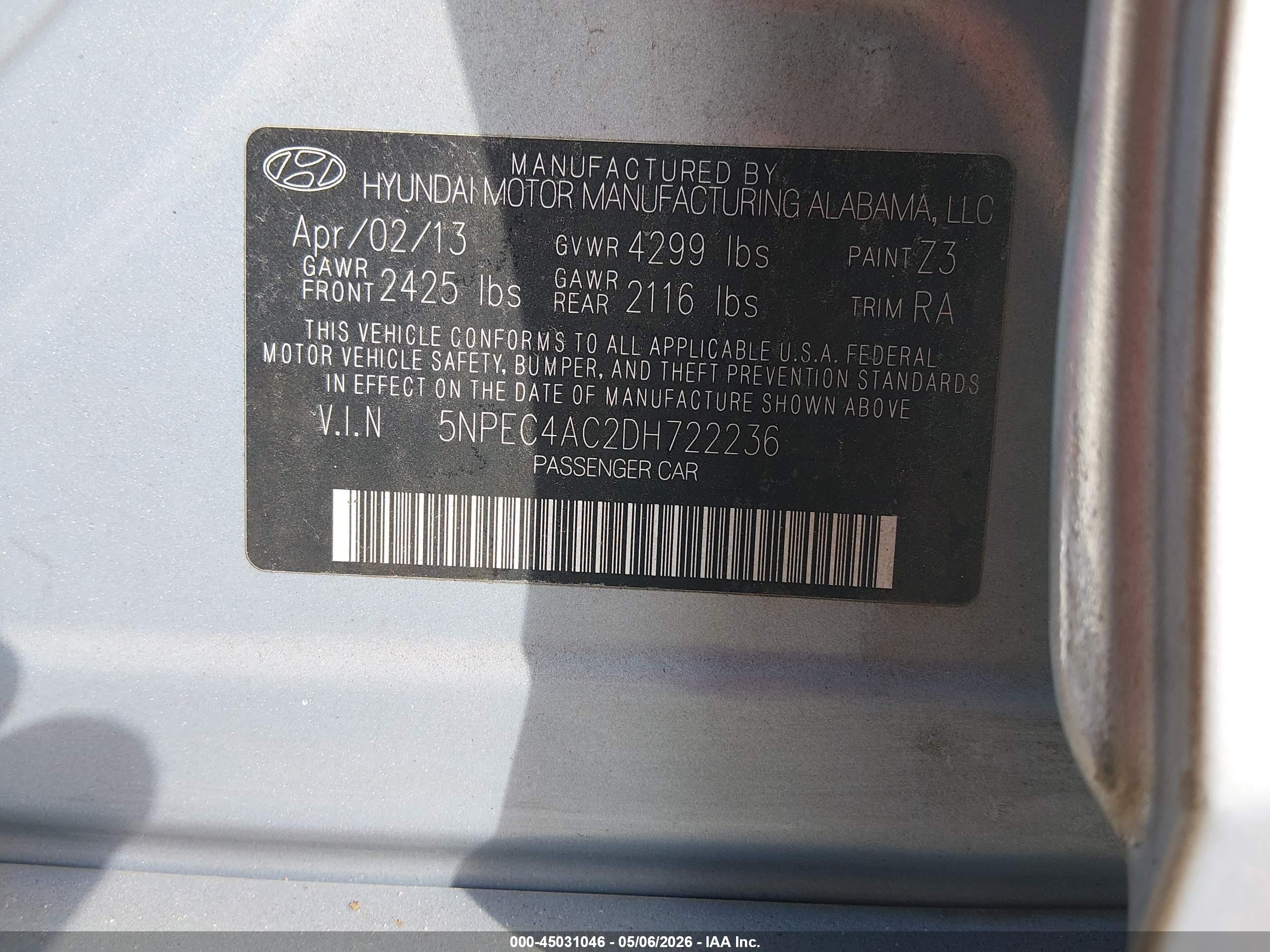 HYUNDAI SONATA image 9