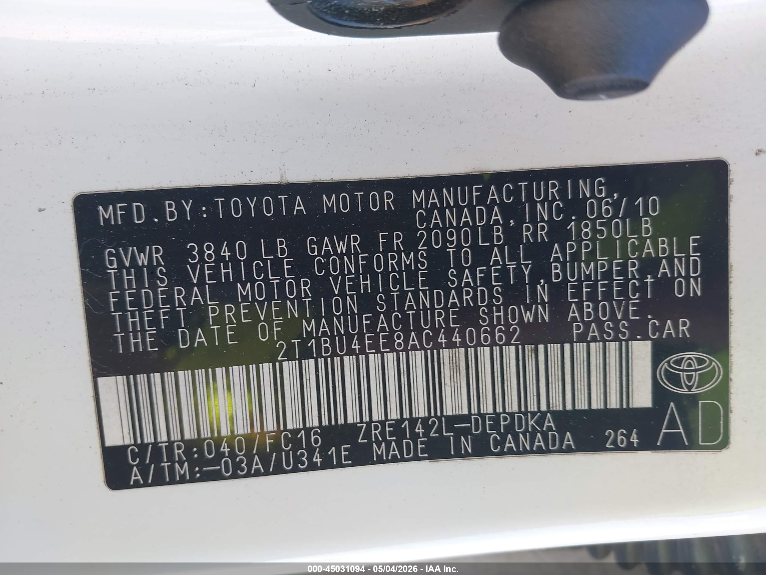 TOYOTA COROLLA image 9