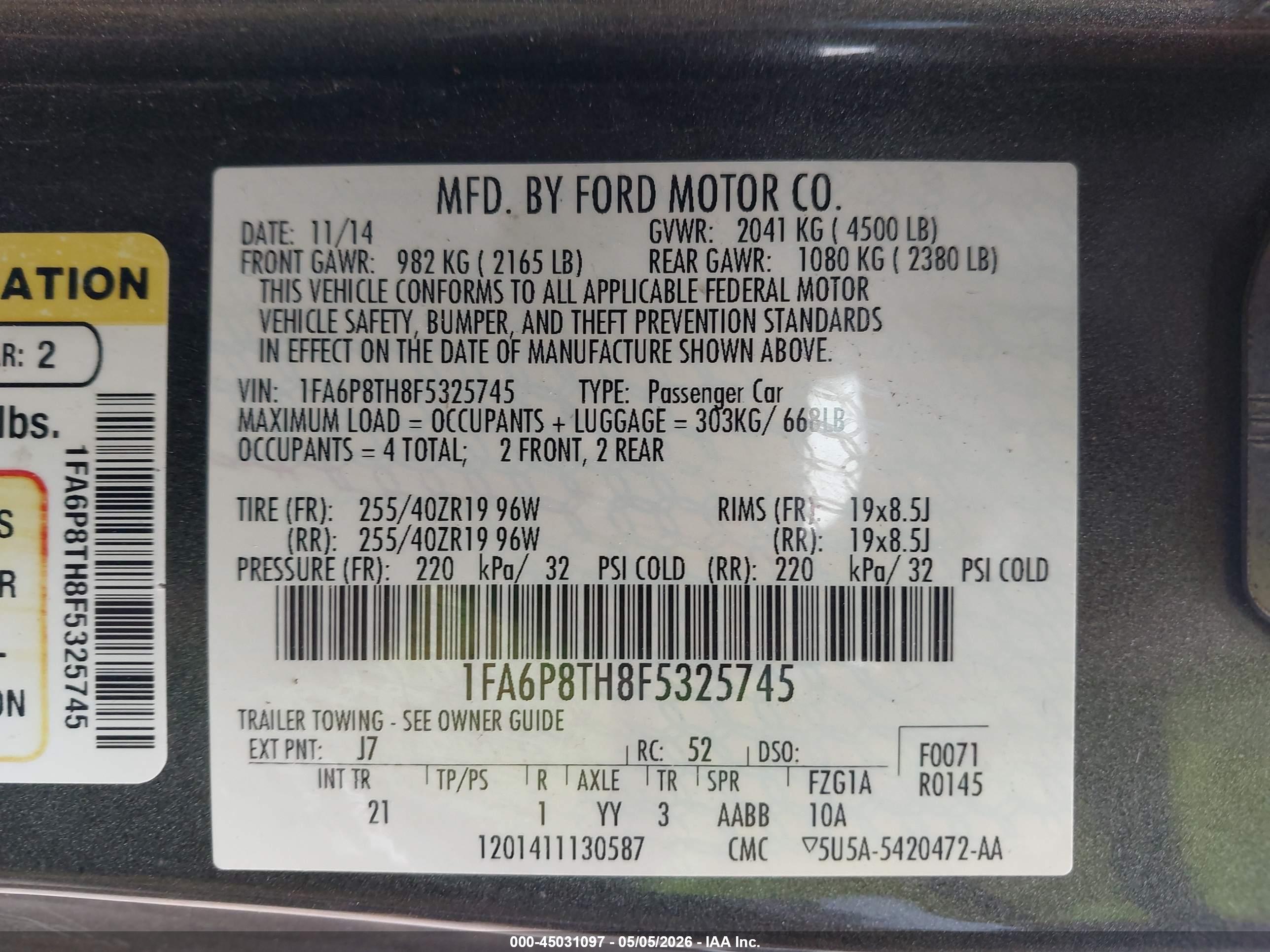 FORD MUSTANG image 9