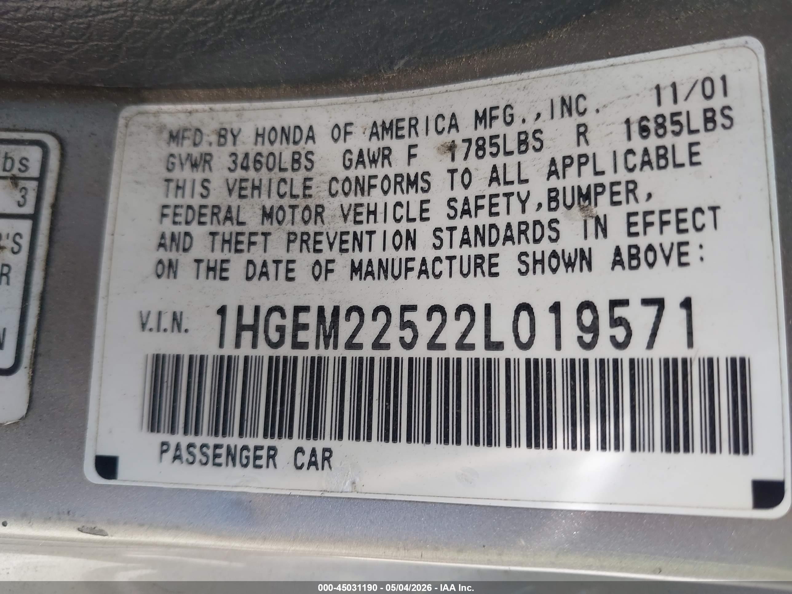 HONDA CIVIC image 9