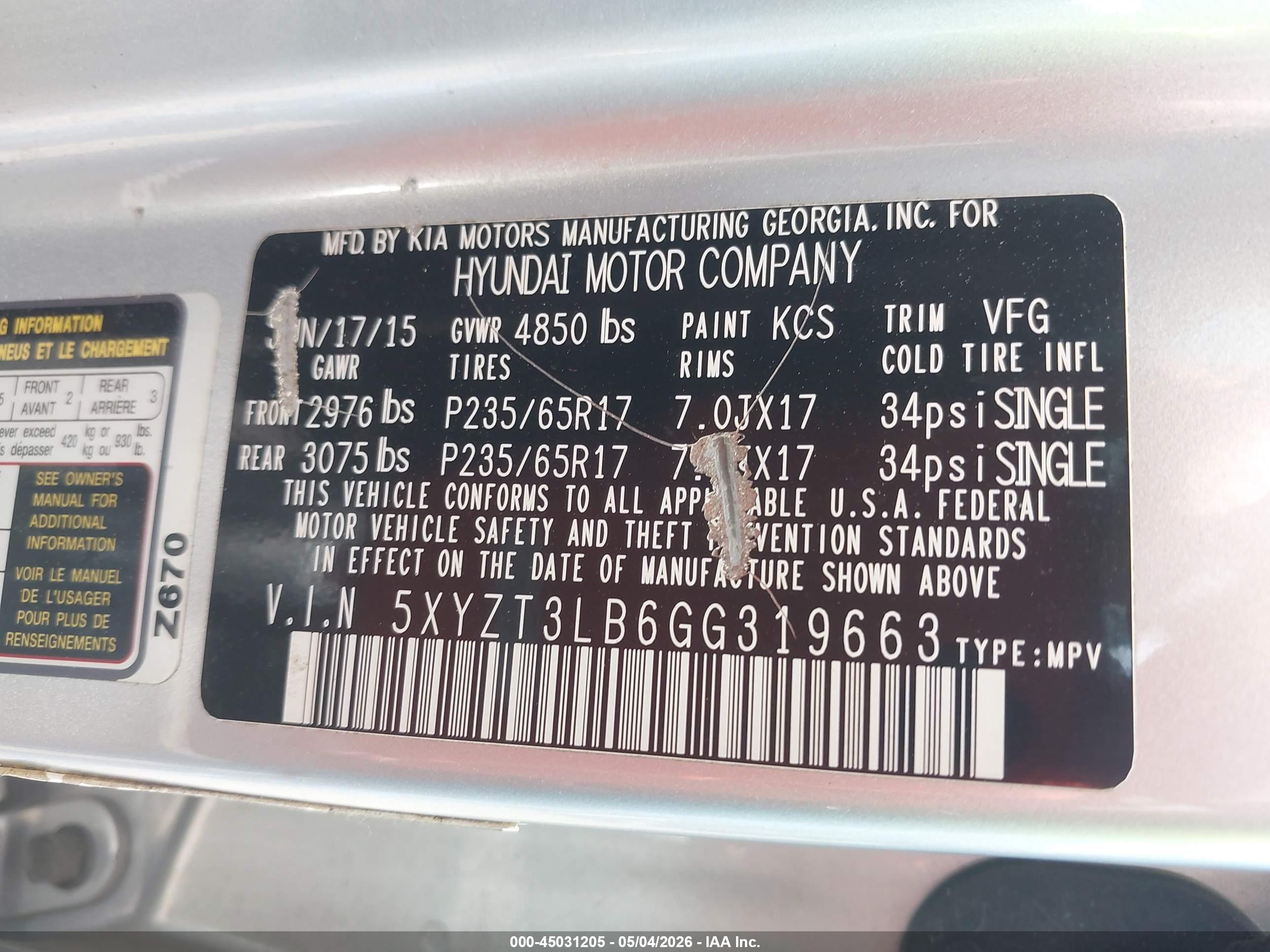 HYUNDAI SANTA image 9