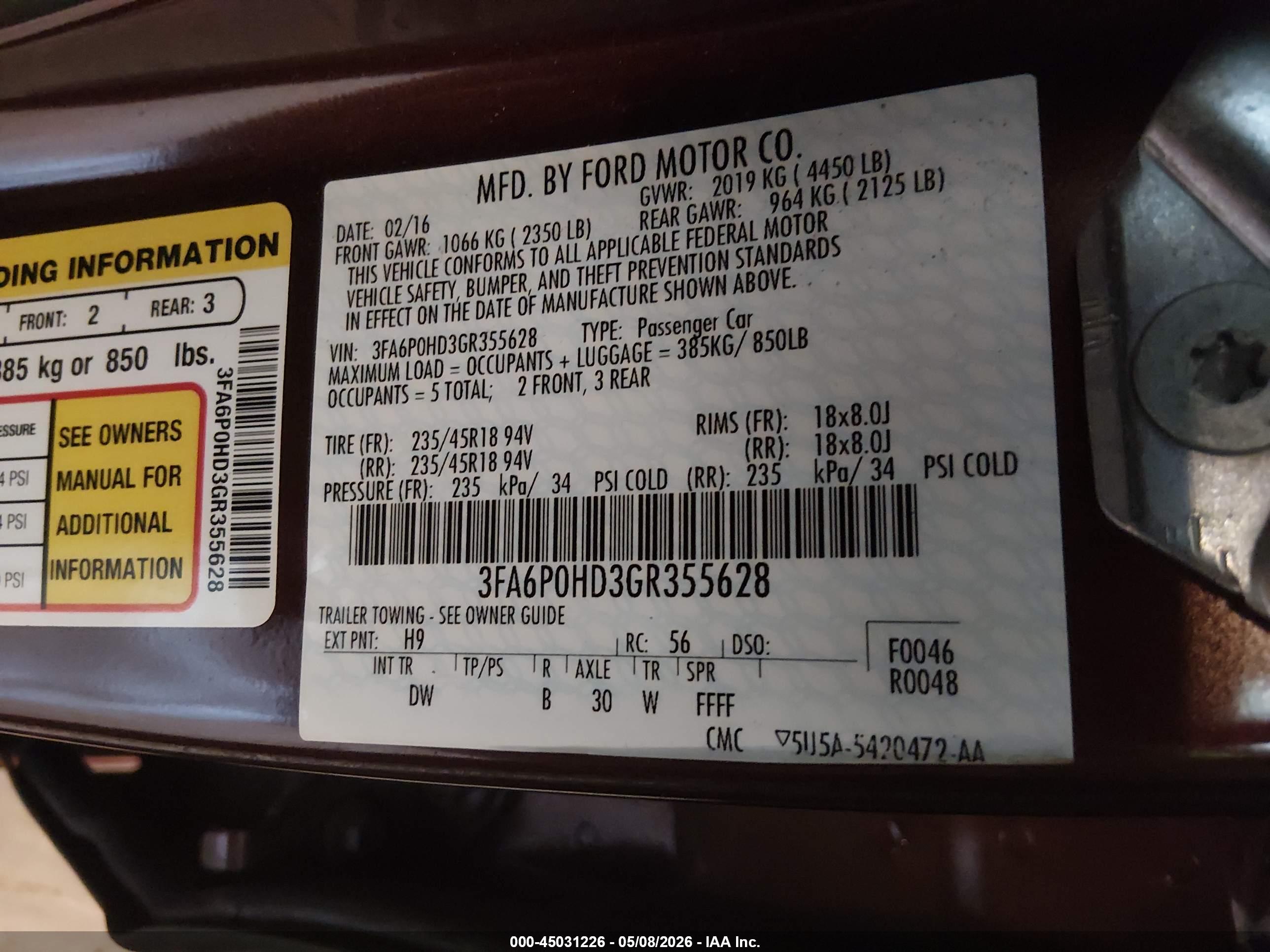 FORD FUSION image 9