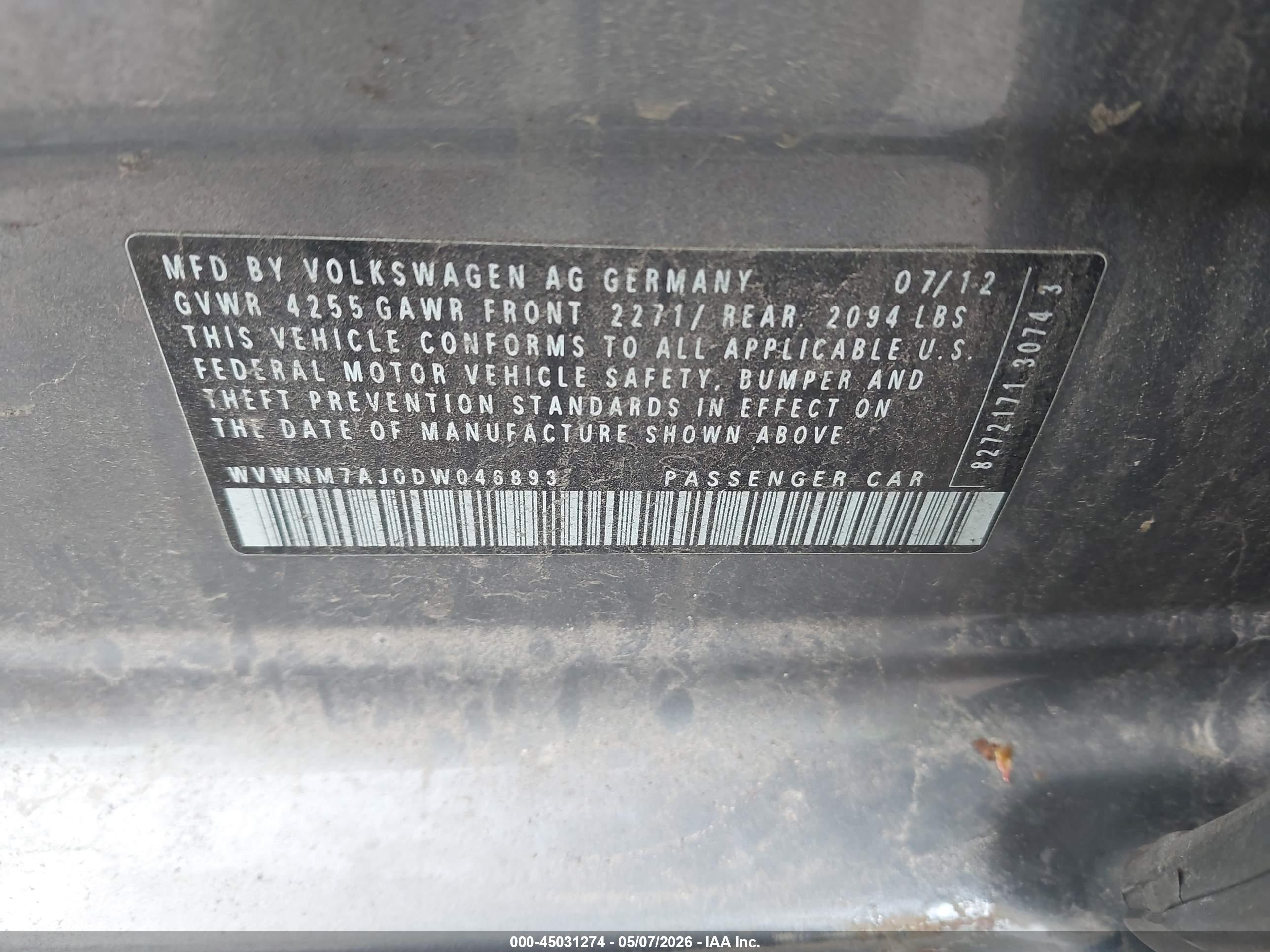 VOLKSWAGEN GOLF image 9