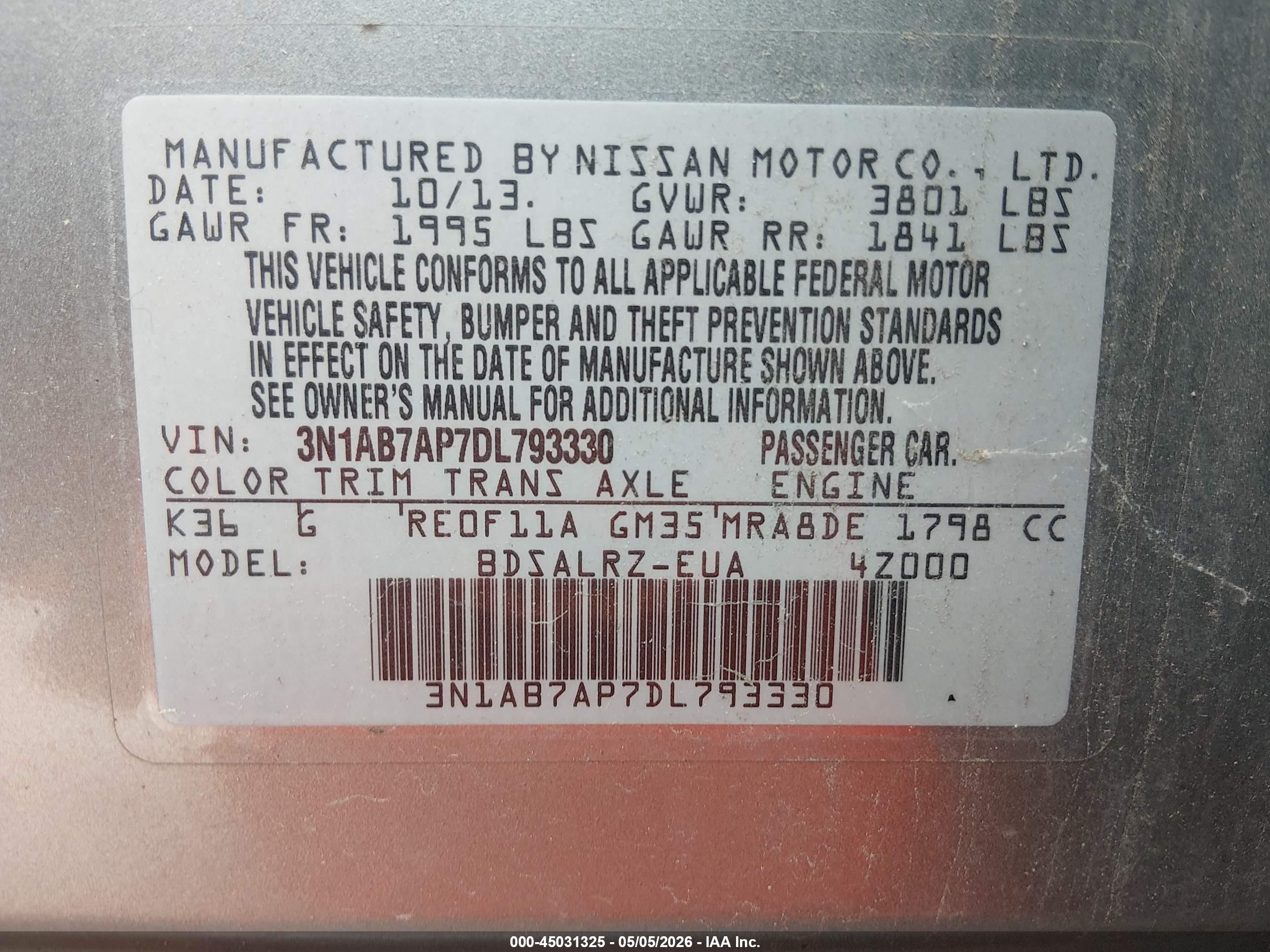 NISSAN SENTRA image 9