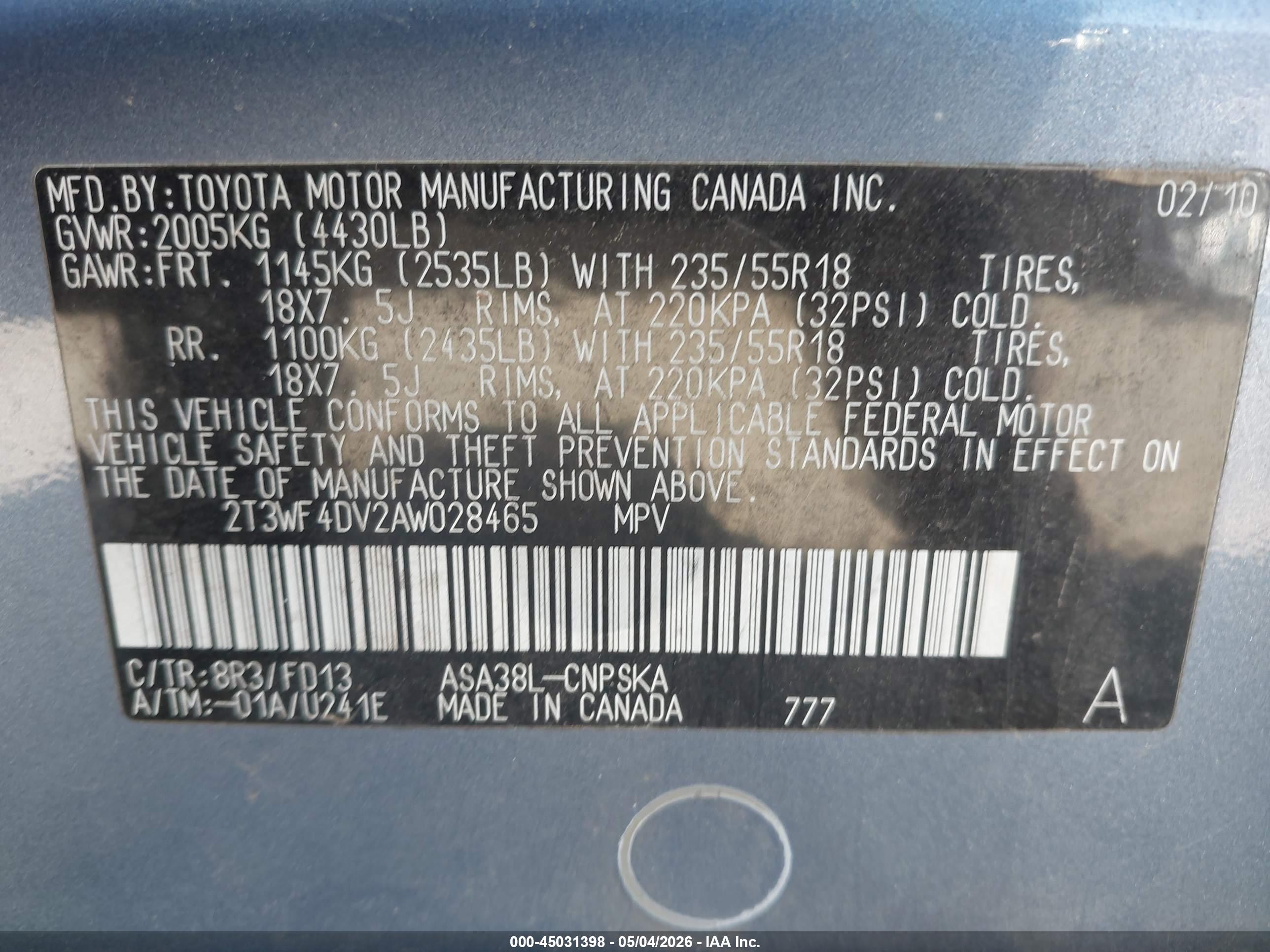 TOYOTA RAV4 image 9