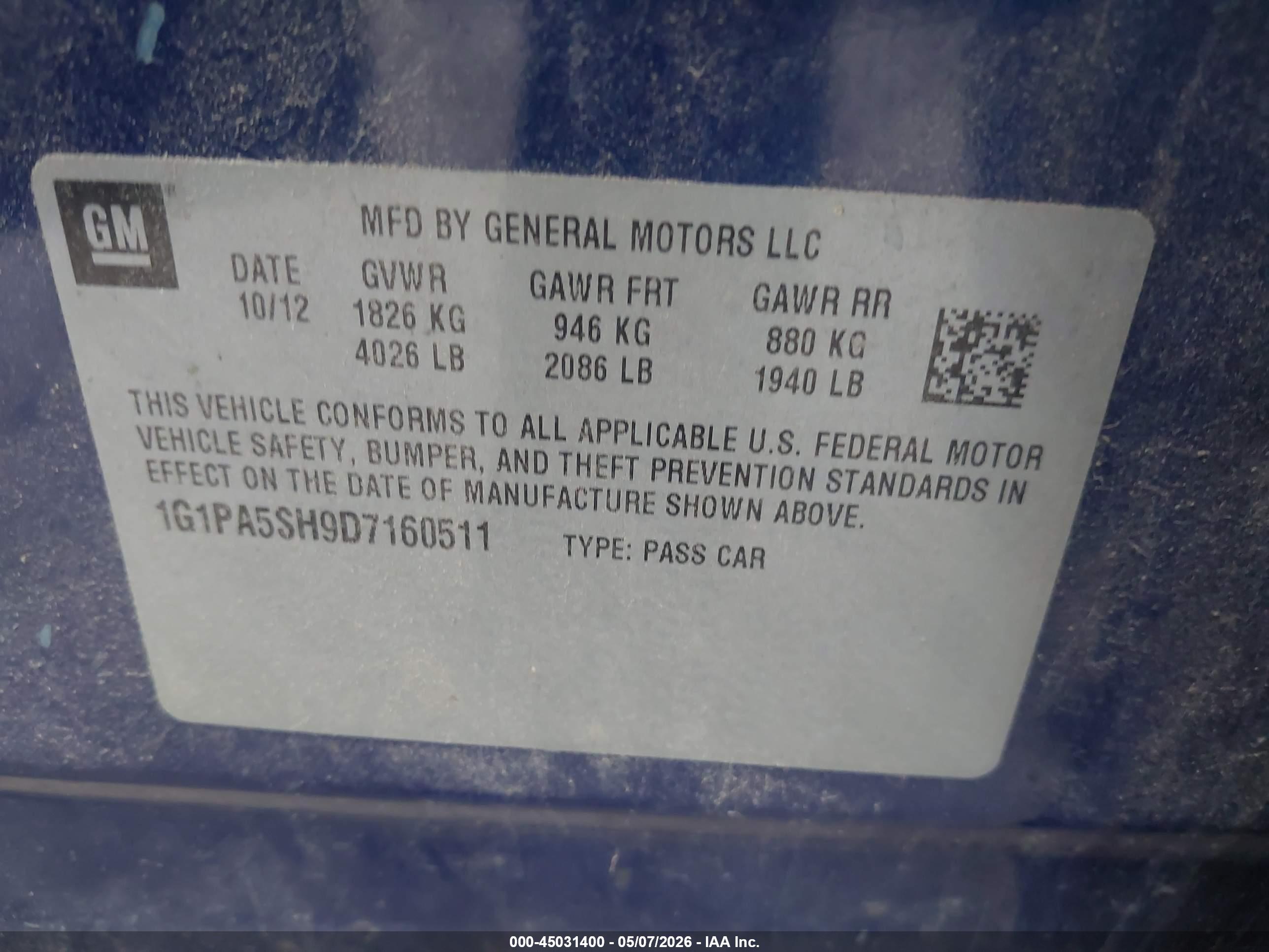 CHEVROLET CRUZE image 9