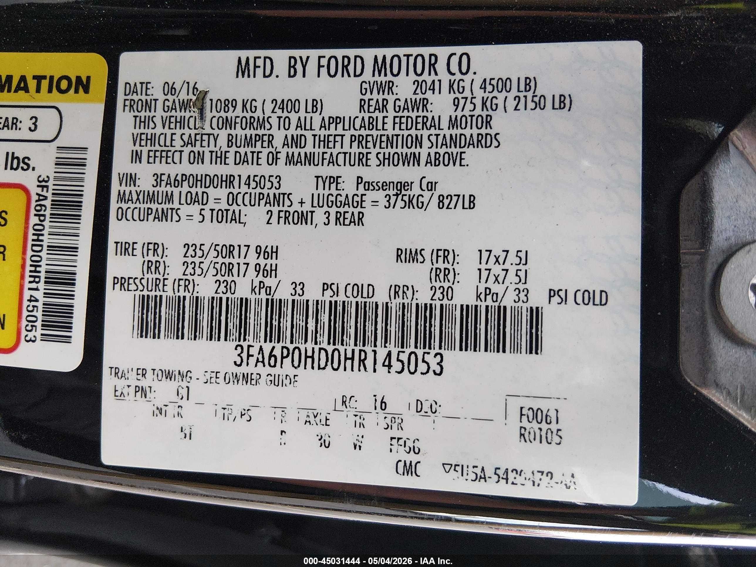 FORD FUSION image 9