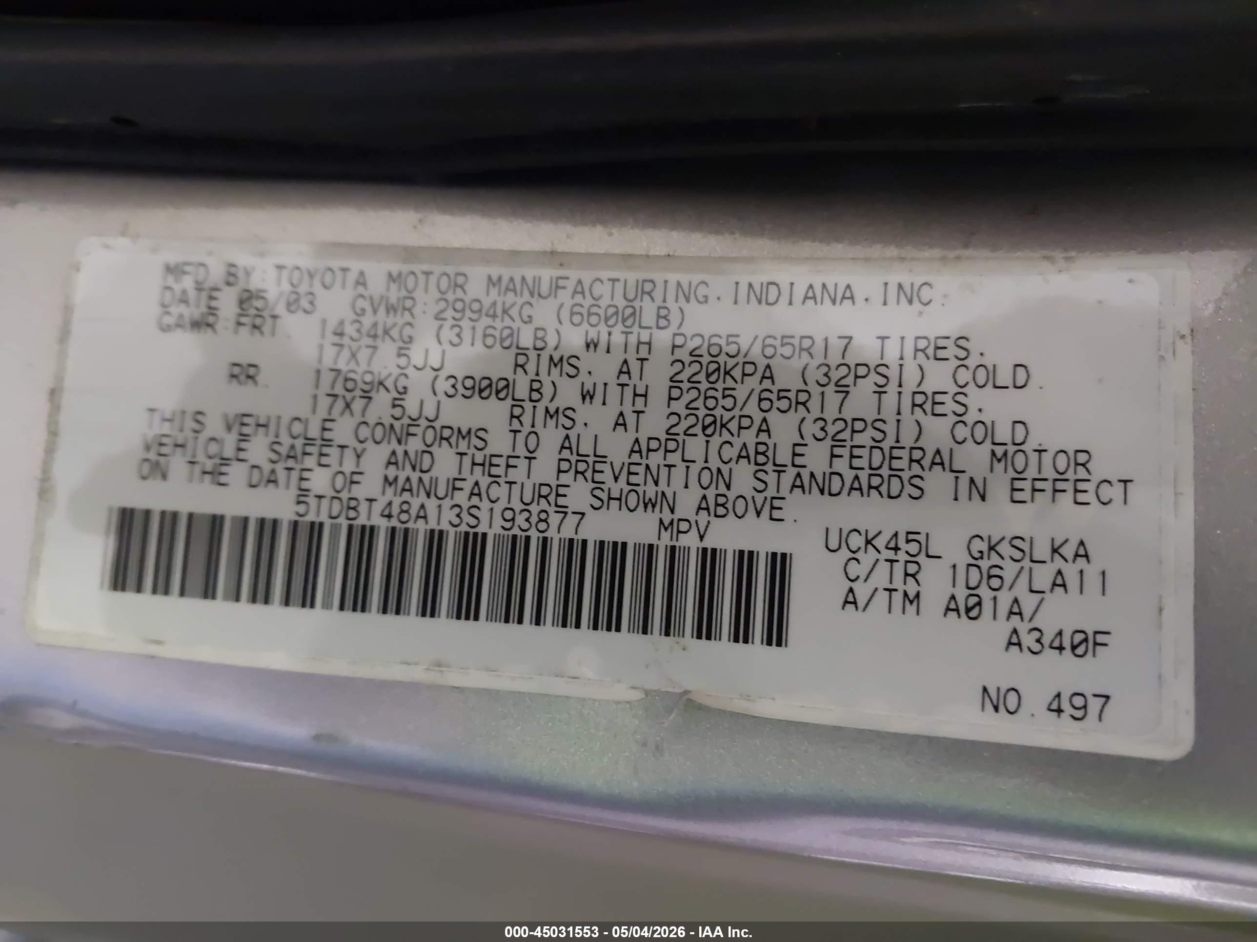 TOYOTA SEQUOIA image 9