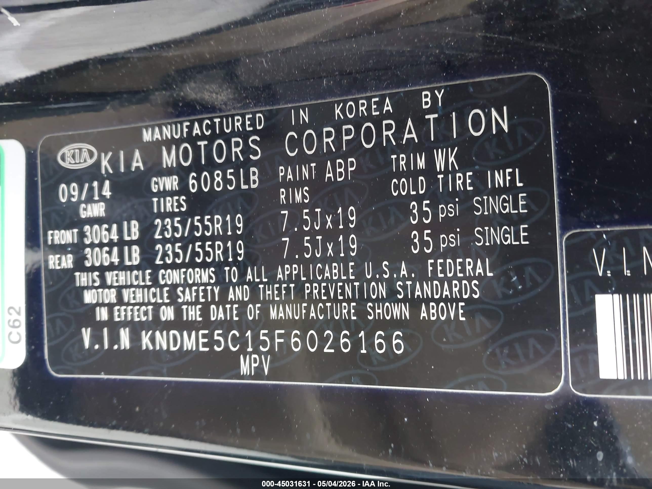 KIA SEDONA image 9