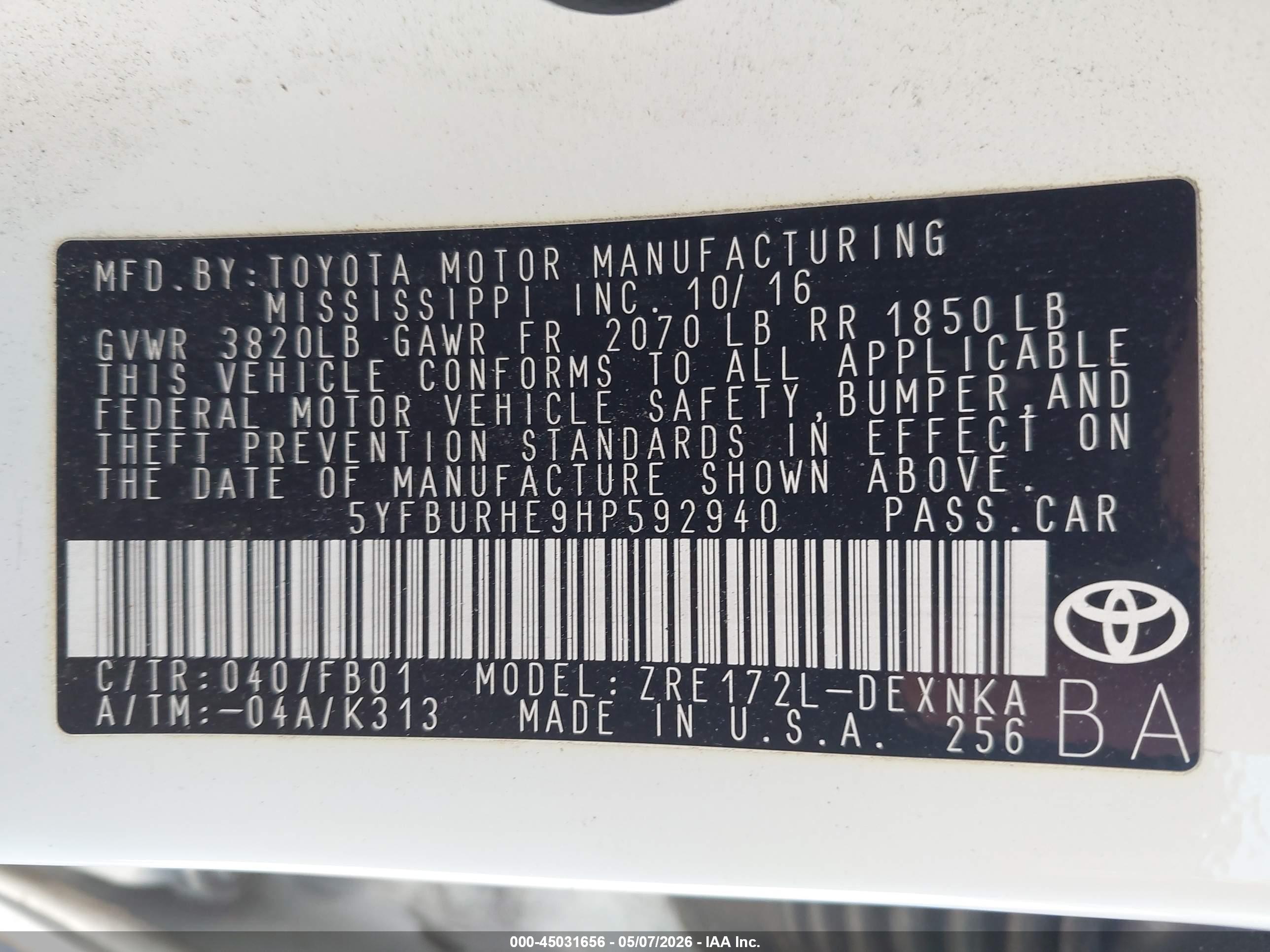 TOYOTA COROLLA image 9