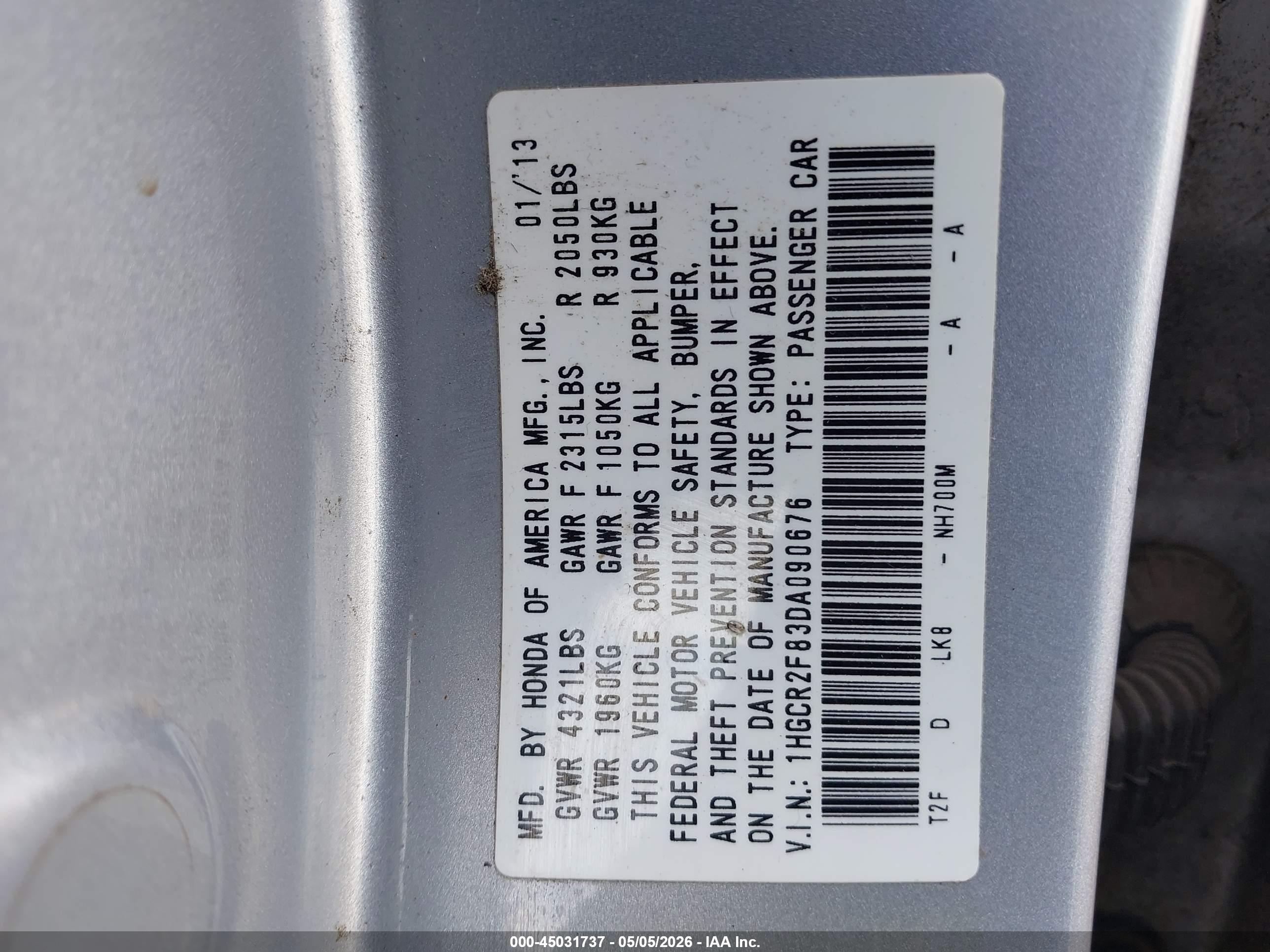 HONDA ACCORD image 9
