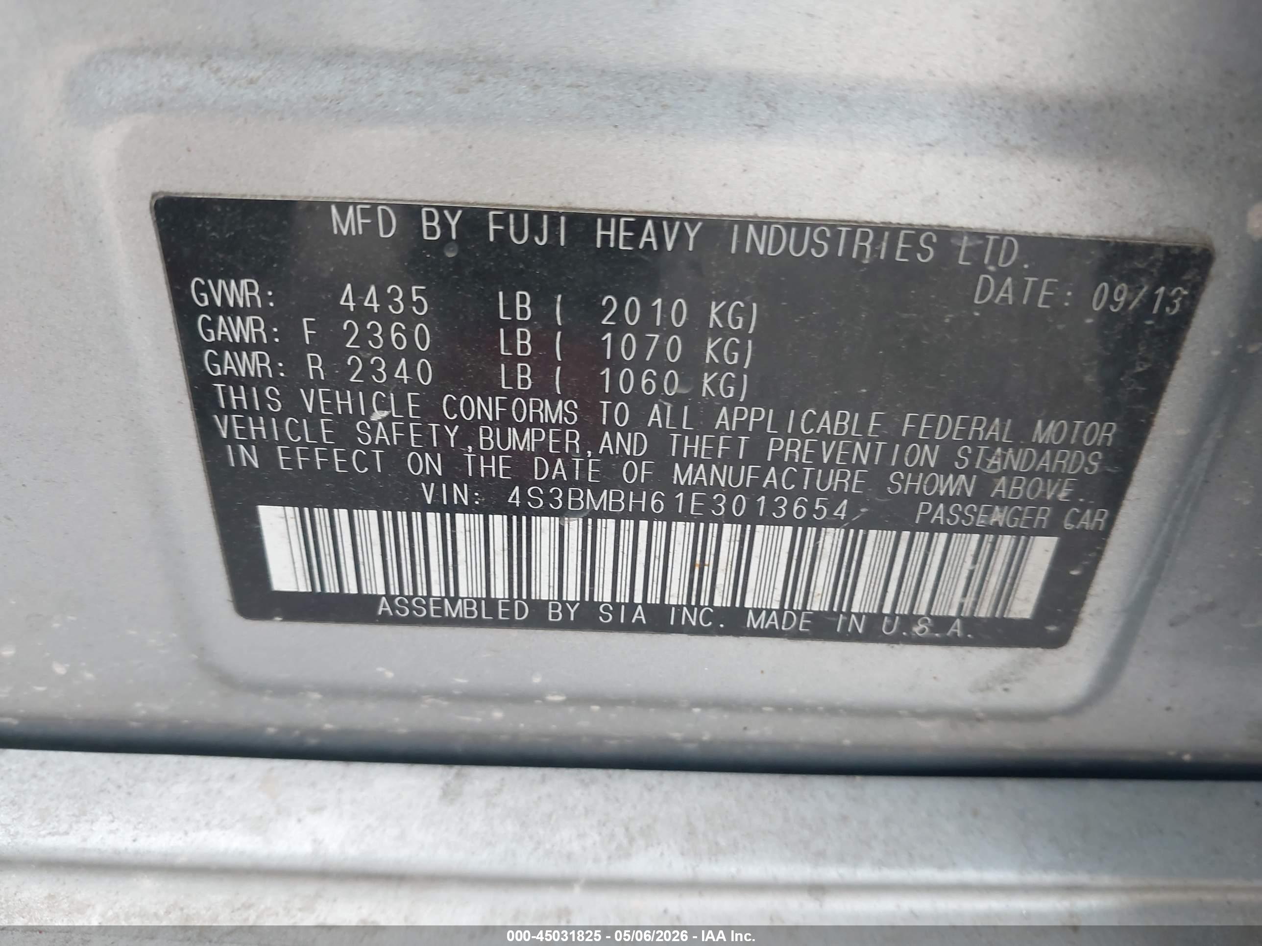 SUBARU LEGACY image 9