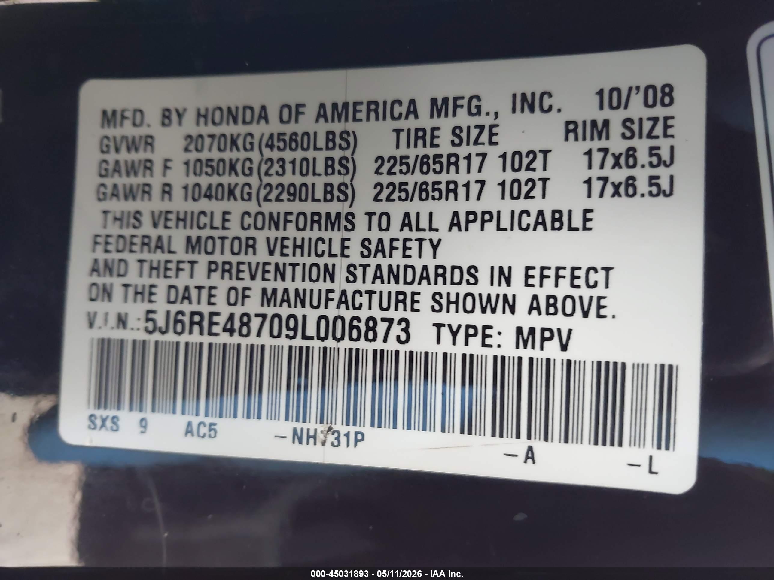 HONDA CR-V image 9
