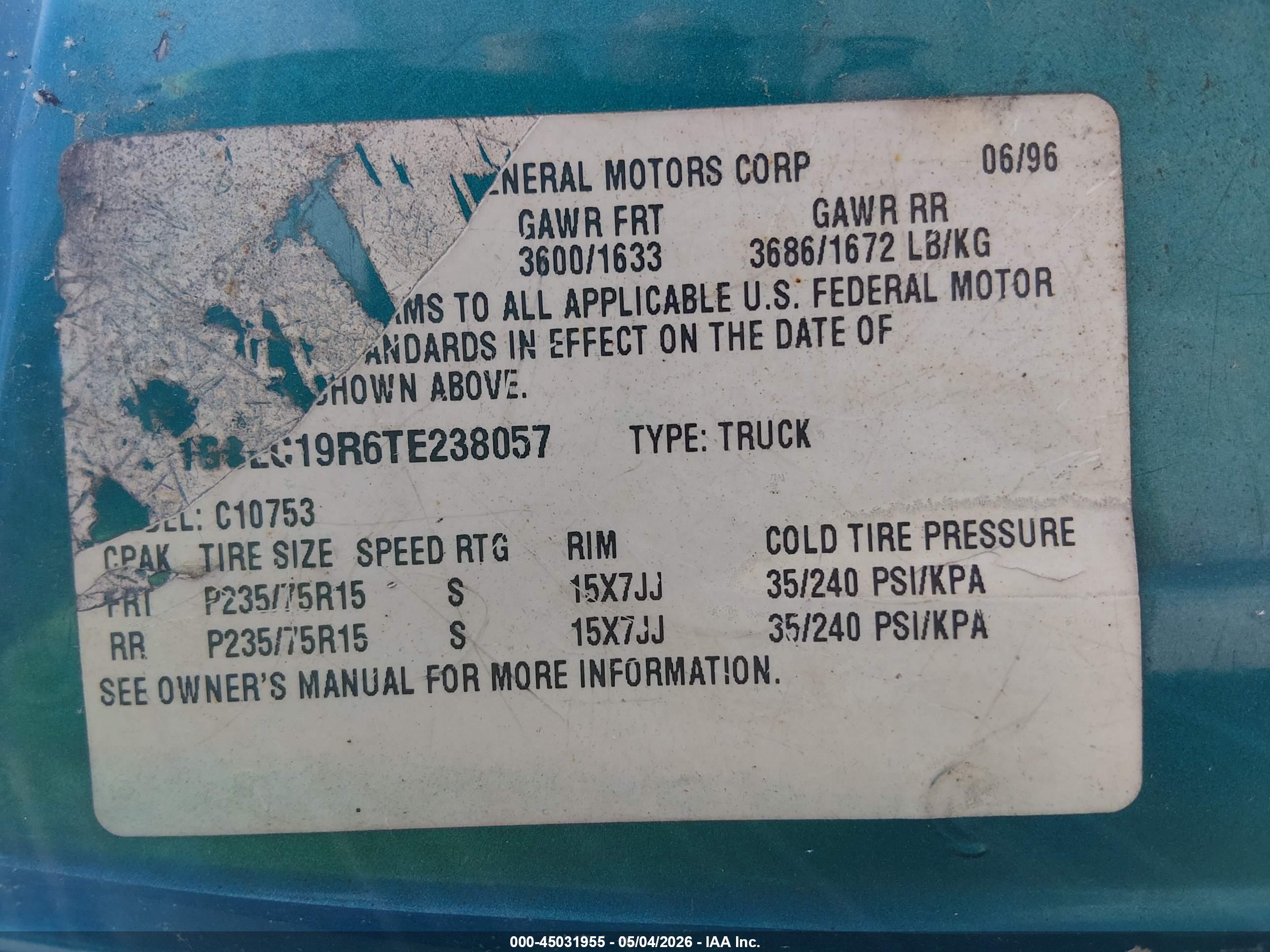 CHEVROLET GMT-400 image 9