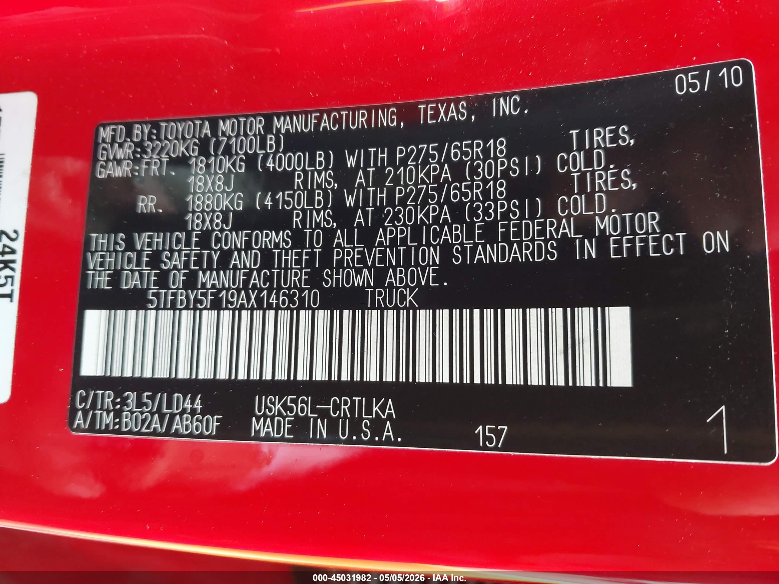 TOYOTA TUNDRA image 9