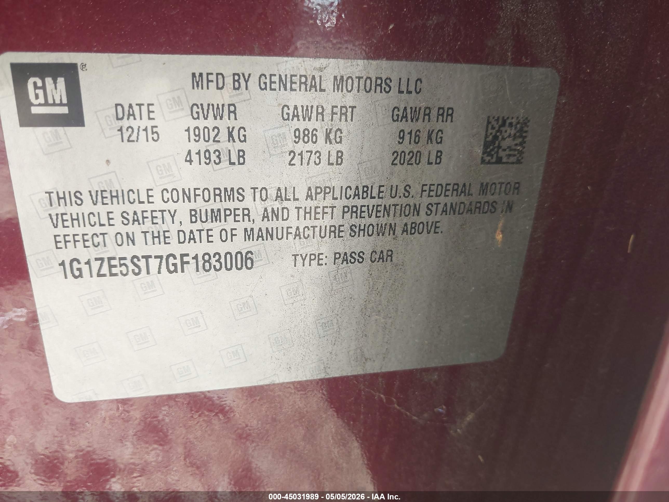 CHEVROLET MALIBU image 9
