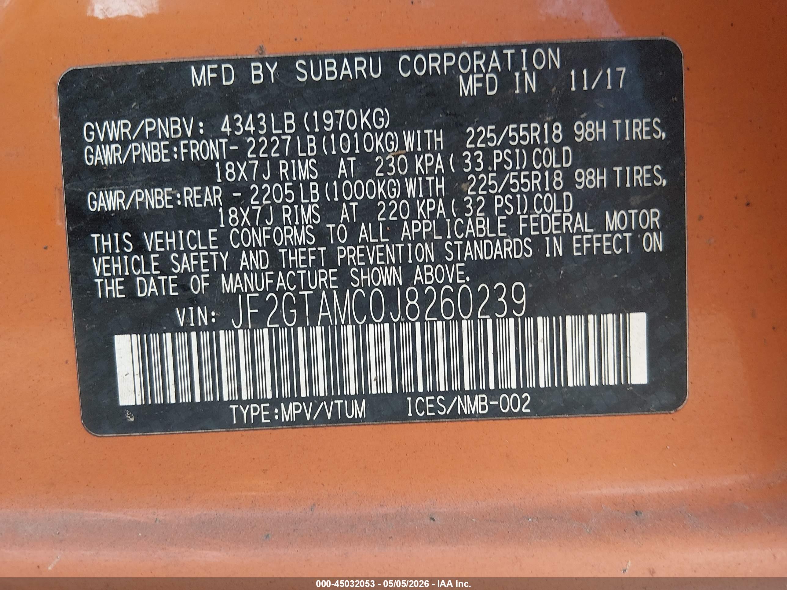 SUBARU CROSSTREK image 9