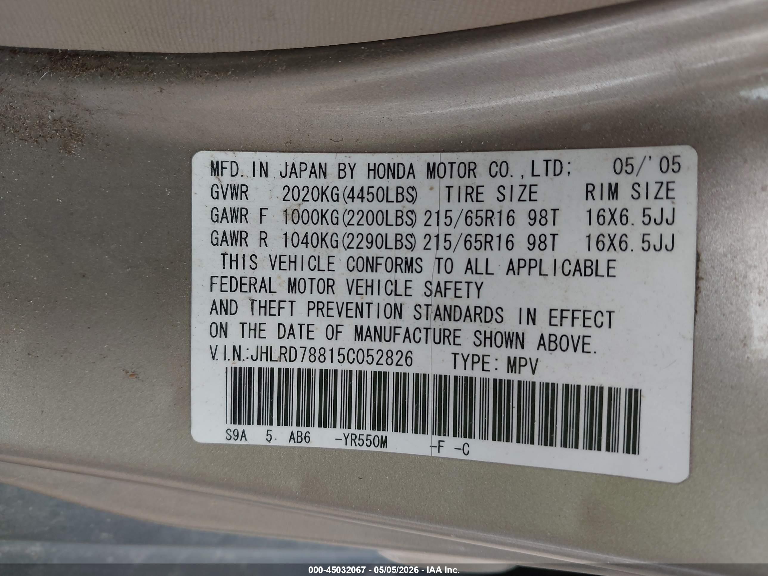 HONDA CR-V image 9