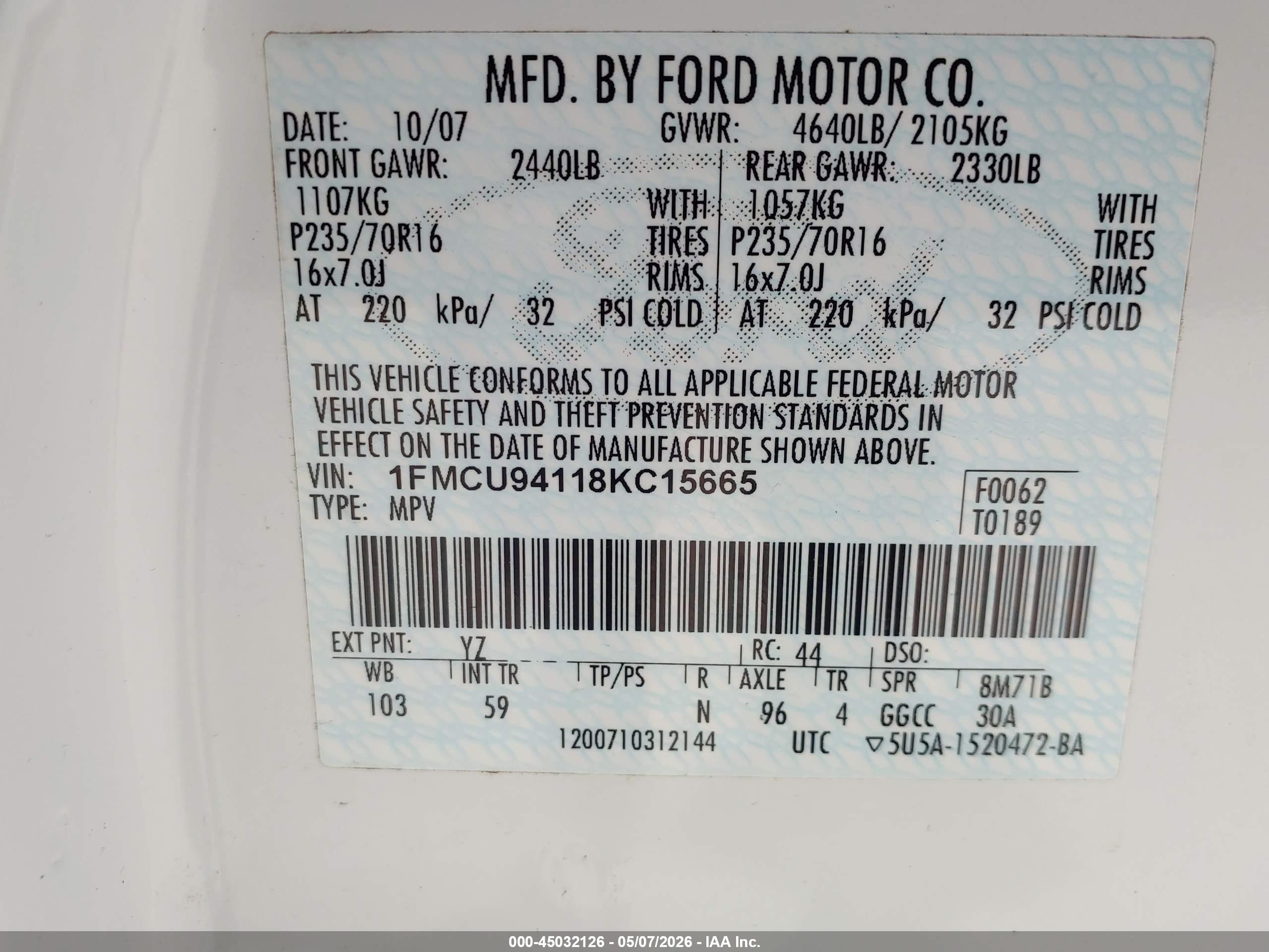 FORD ESCAPE image 9