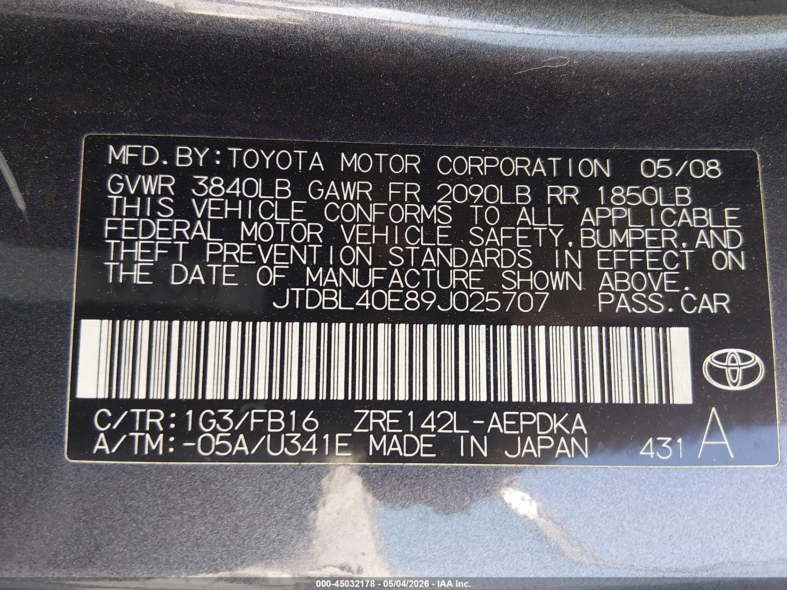 TOYOTA COROLLA image 9