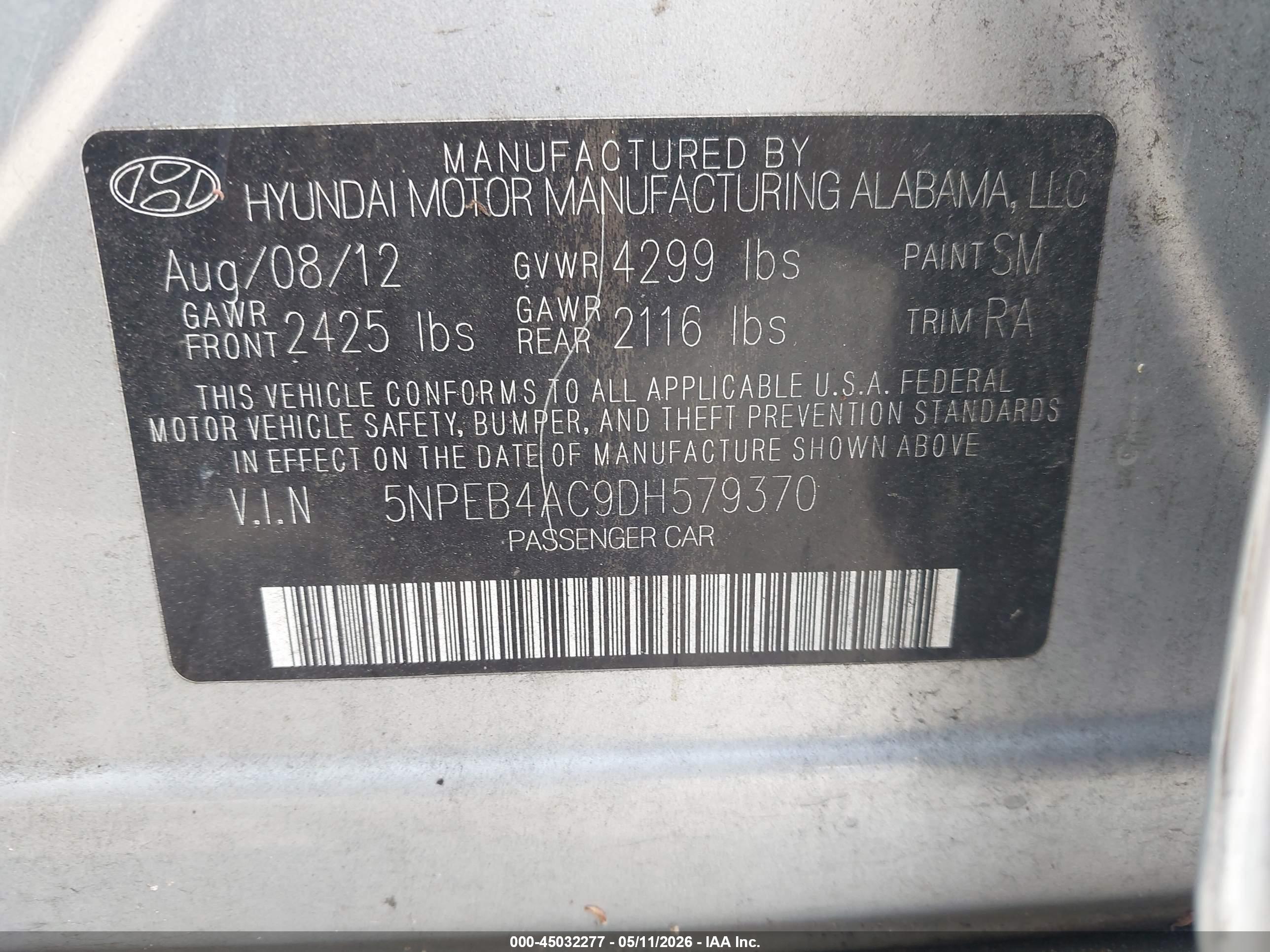 HYUNDAI SONATA image 9