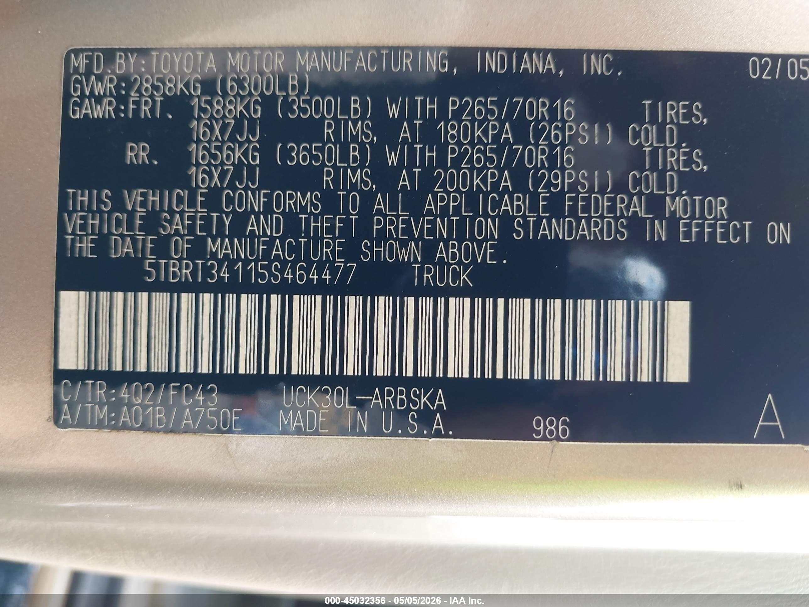 TOYOTA TUNDRA image 9