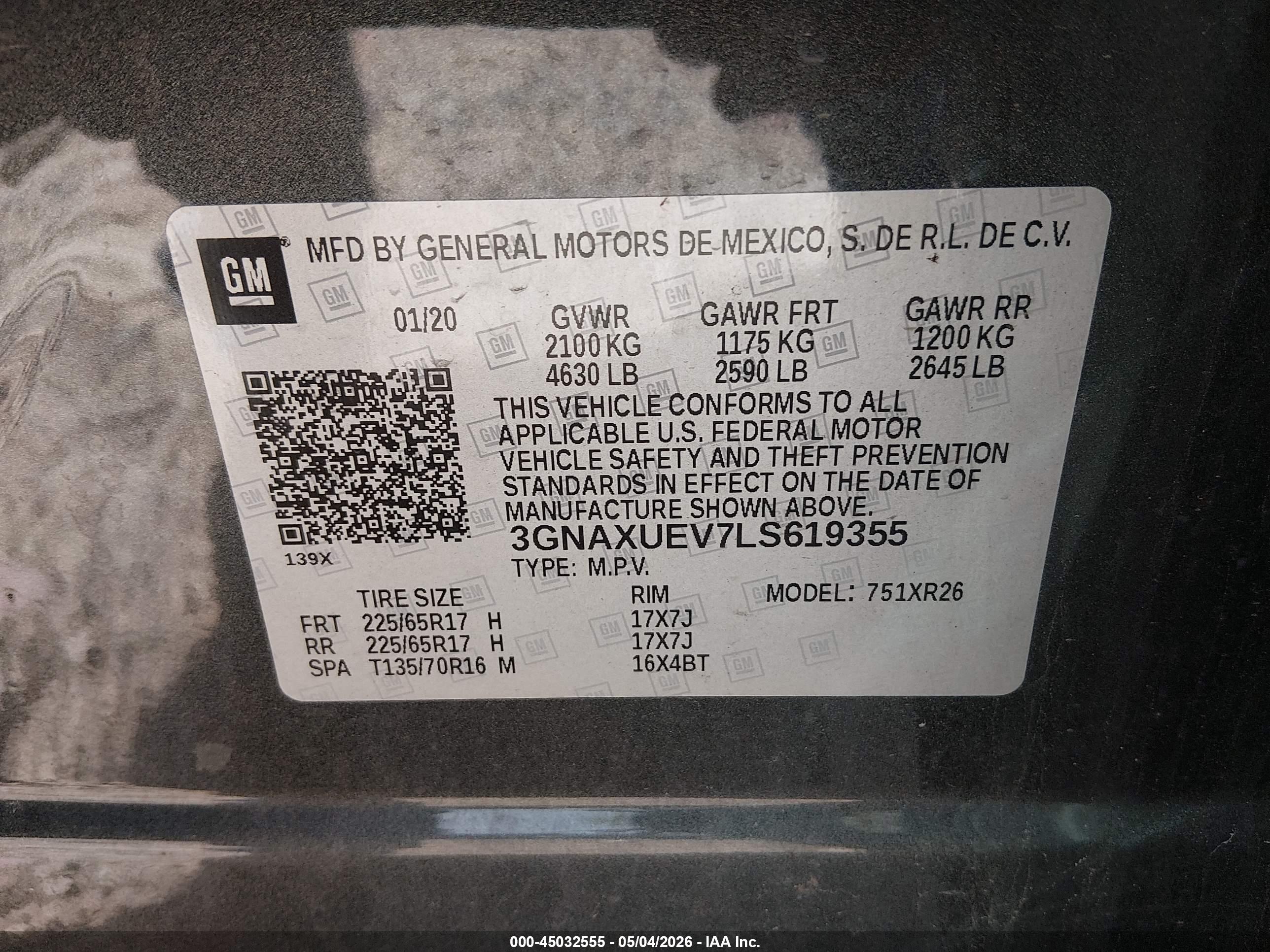 CHEVROLET EQUINOX image 9