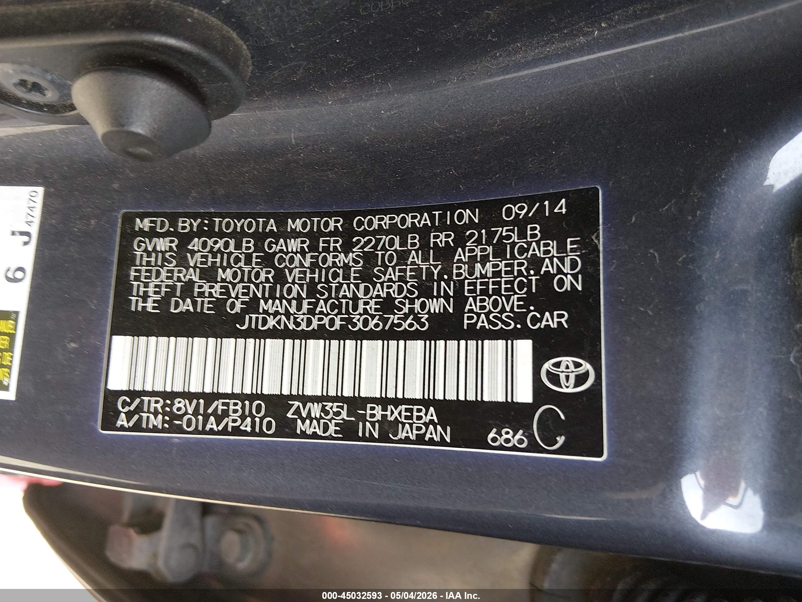 TOYOTA PRIUS image 9