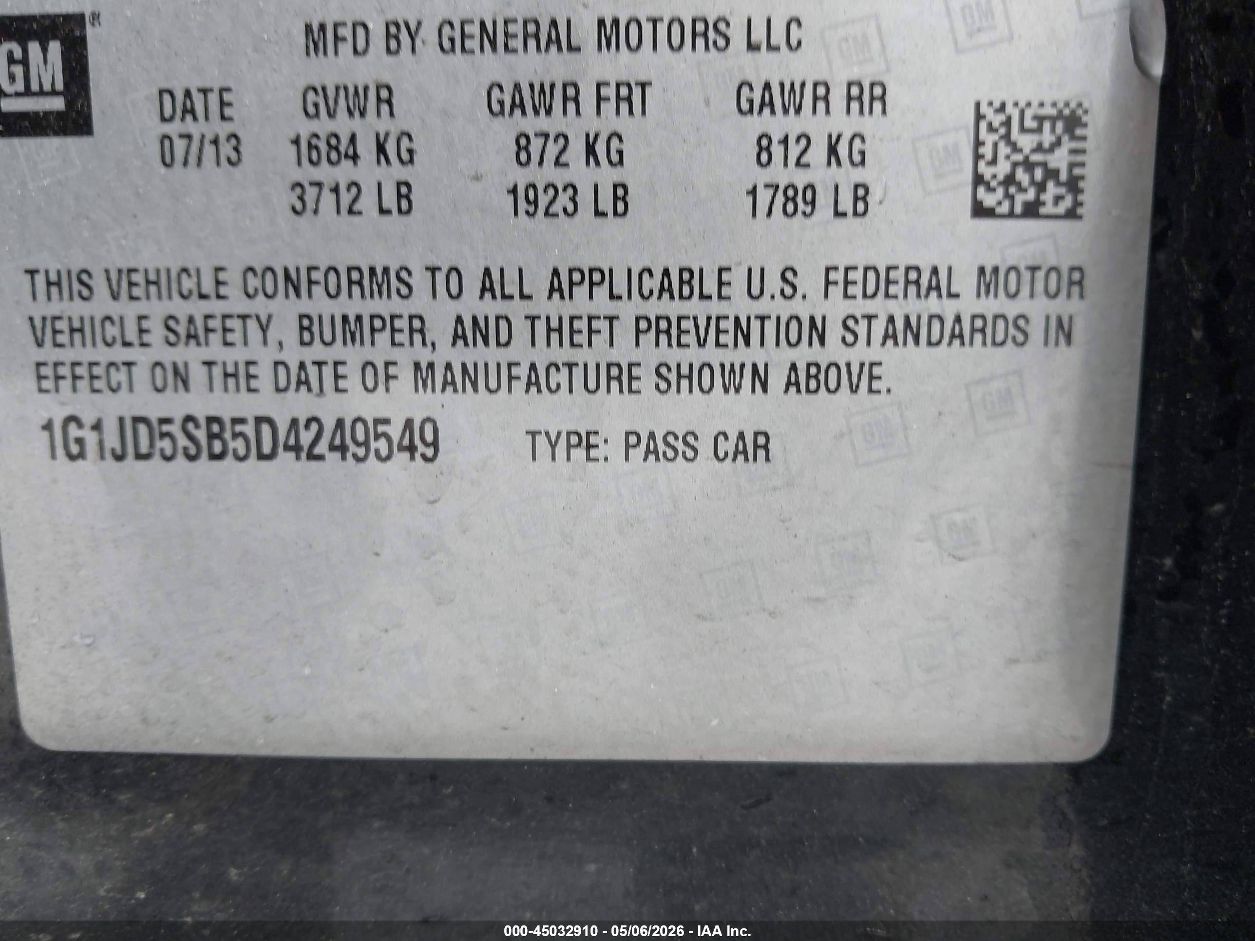 CHEVROLET SONIC image 9
