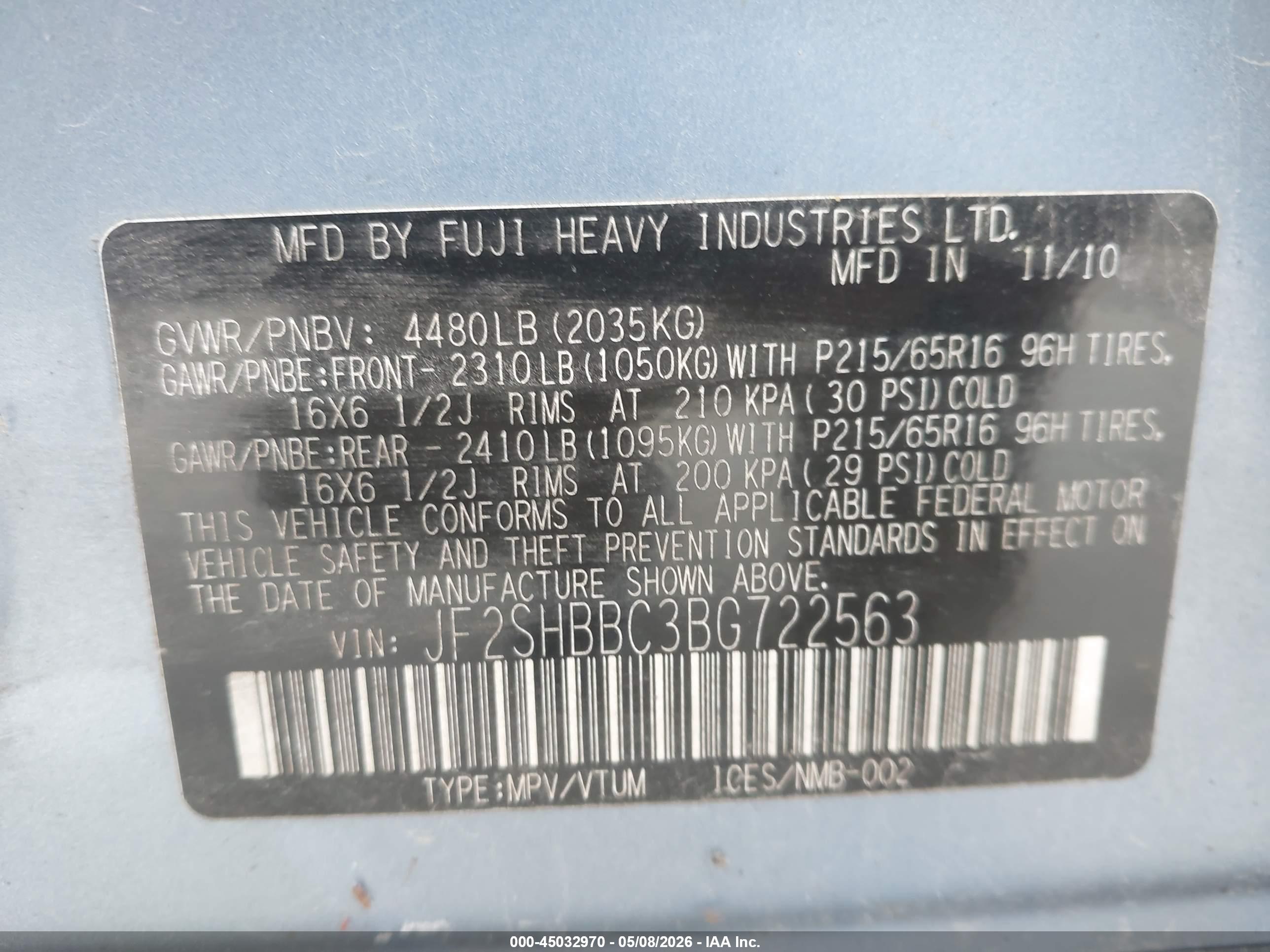 SUBARU FORESTER image 9