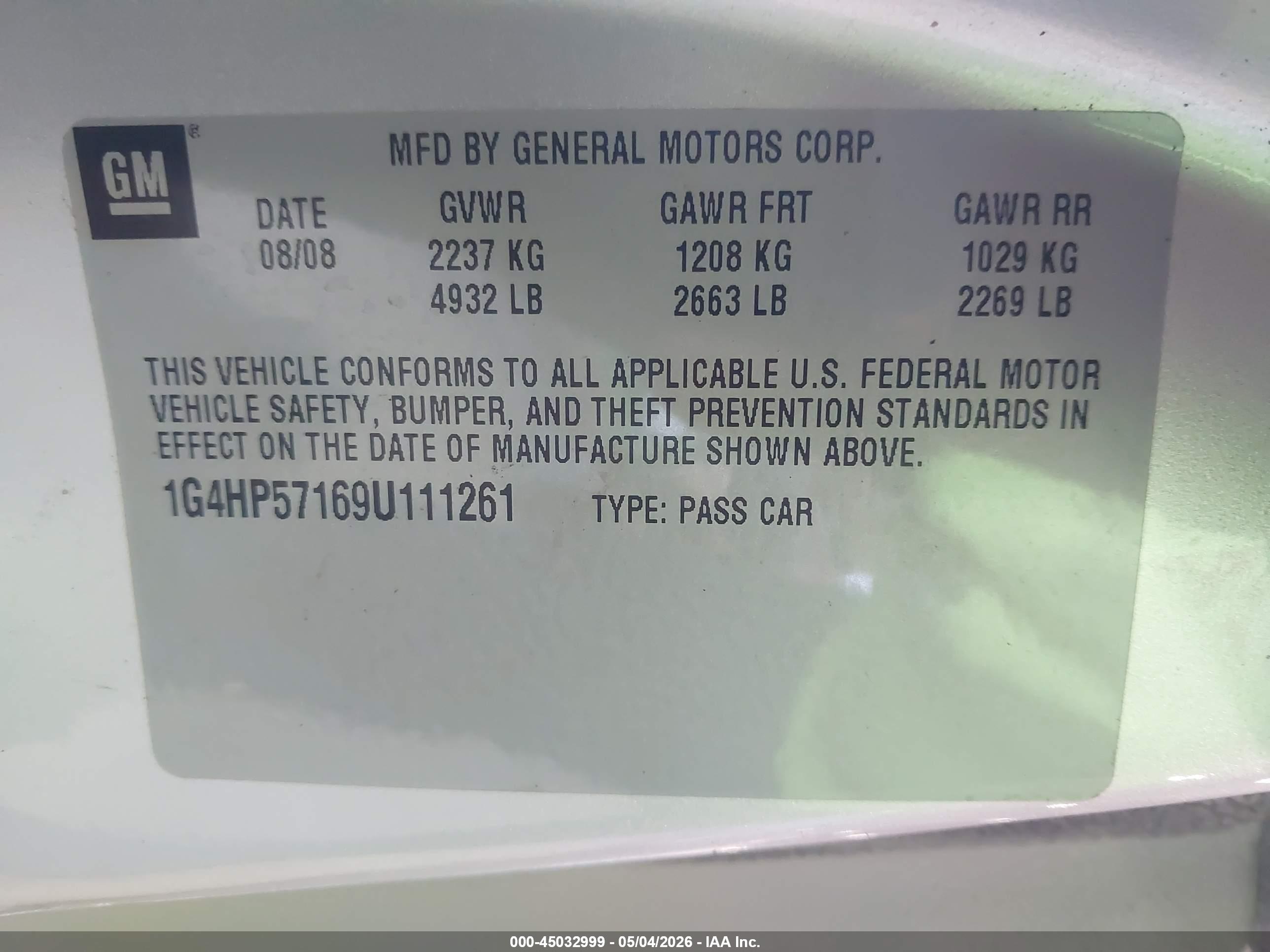 BUICK LUCERNE image 9