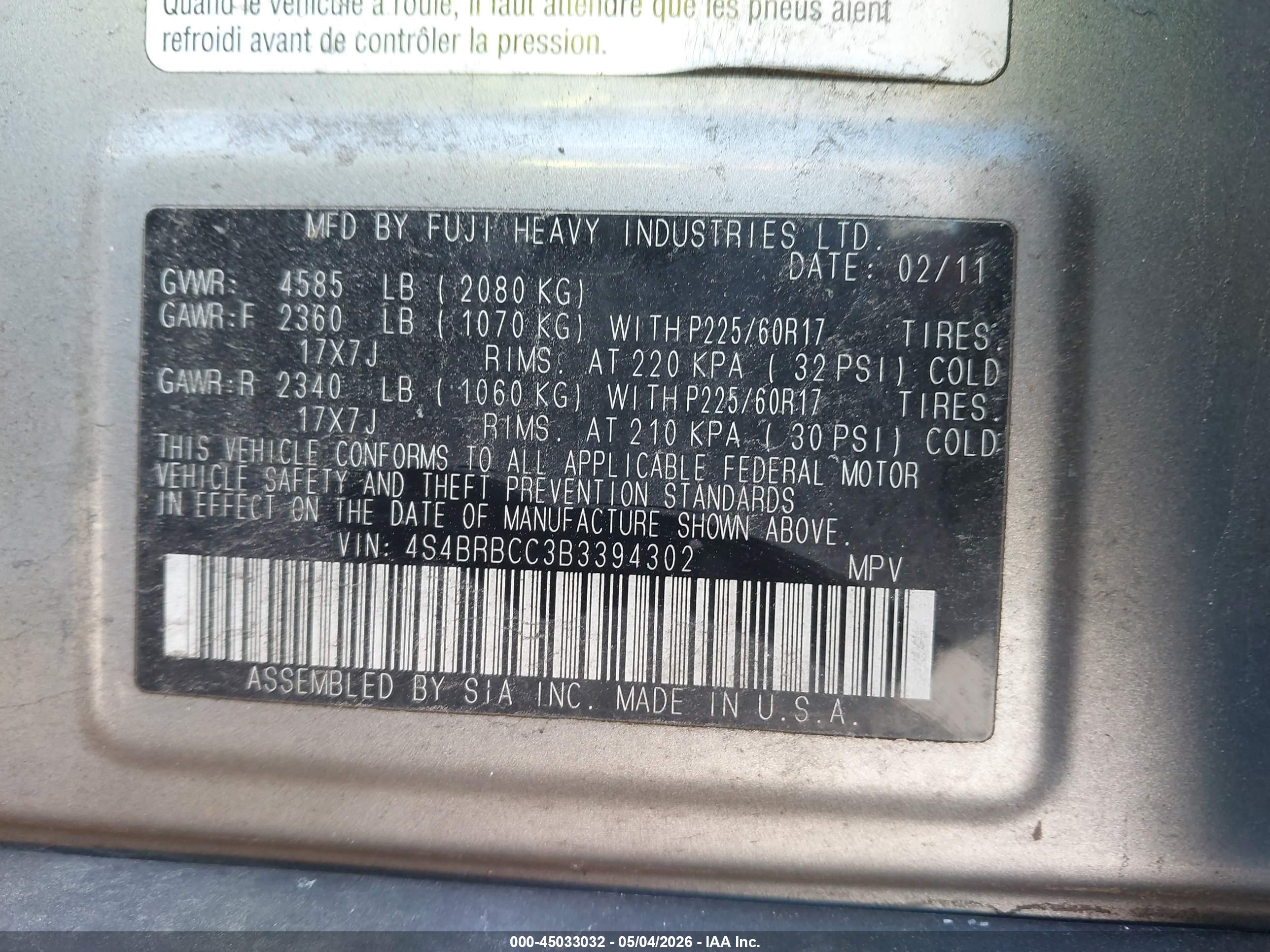 SUBARU OUTBACK image 9
