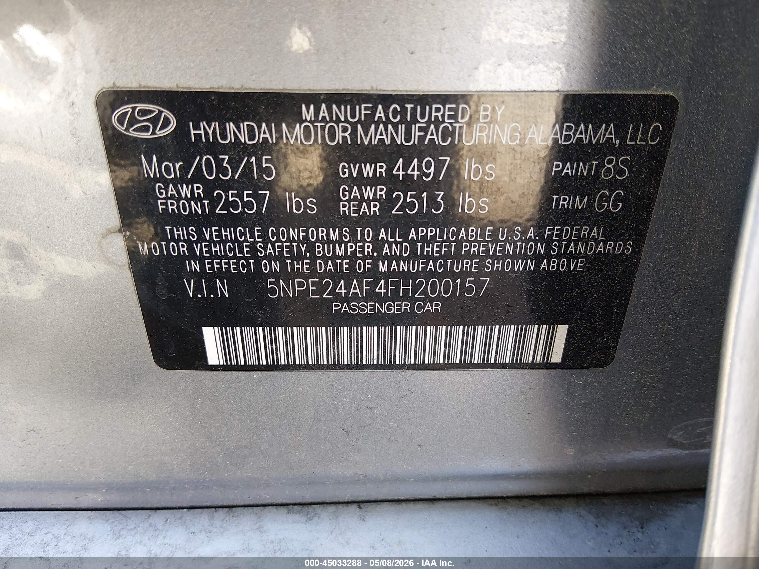 HYUNDAI SONATA image 9