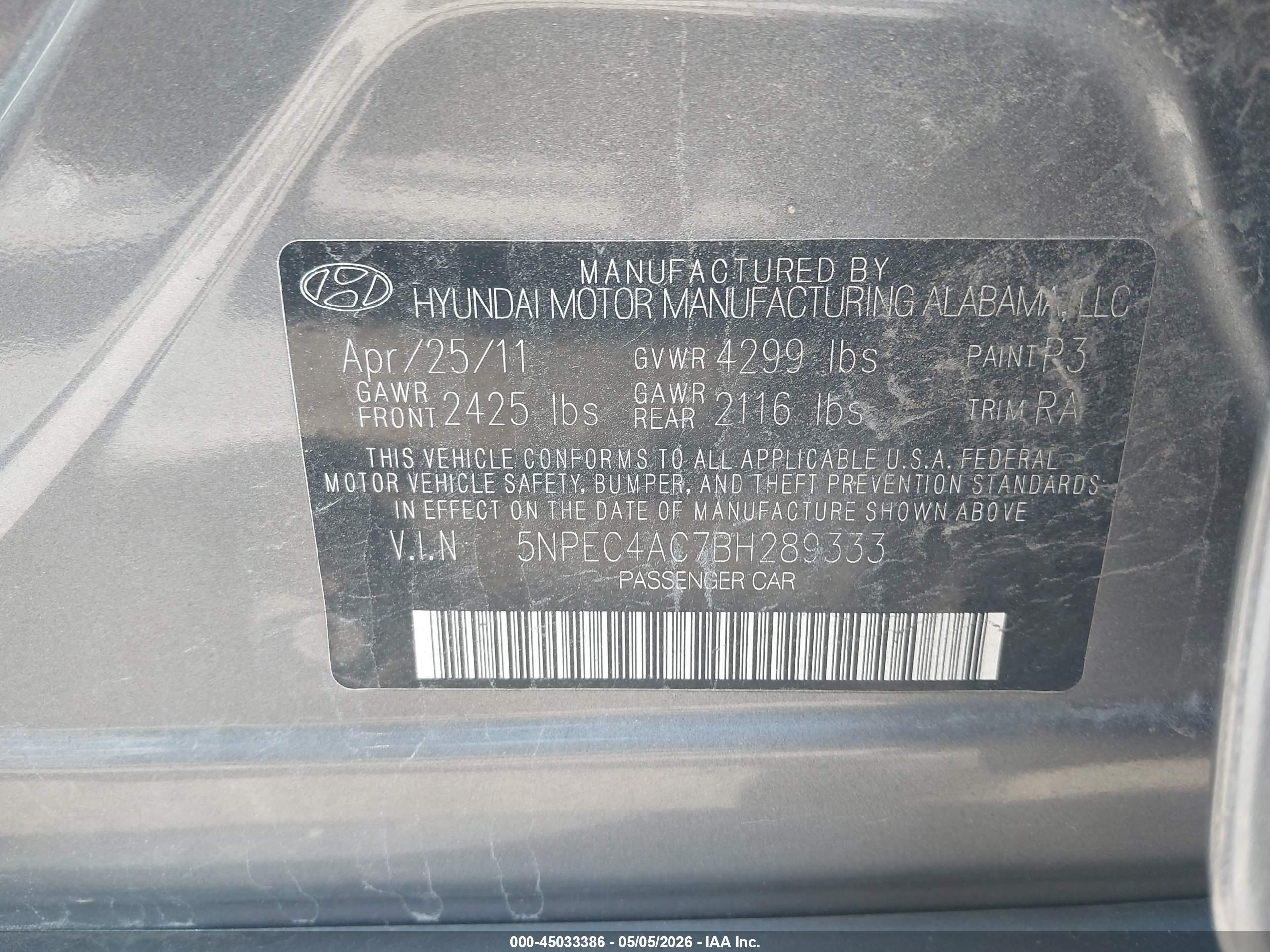 HYUNDAI SONATA image 9