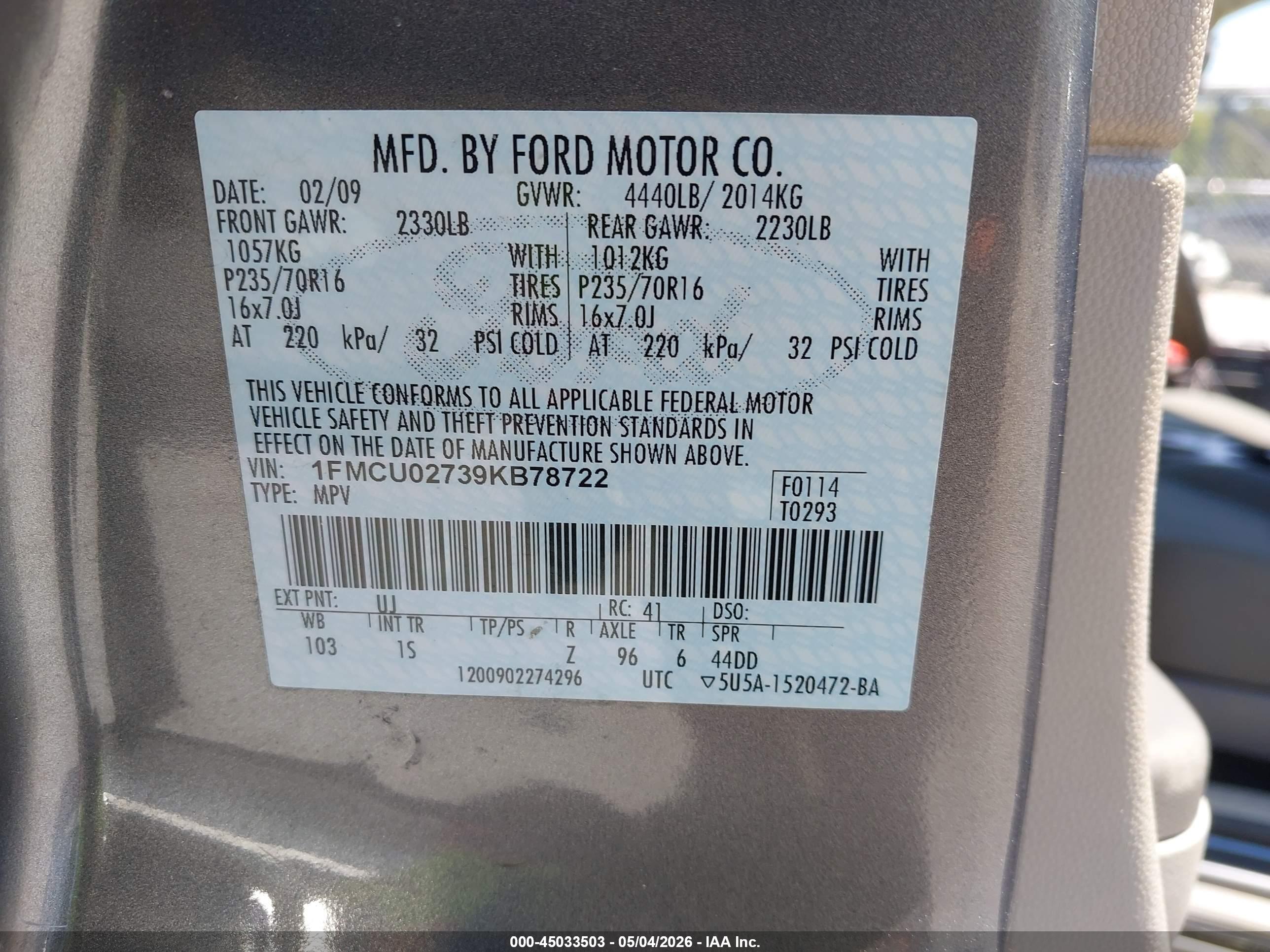FORD ESCAPE image 9