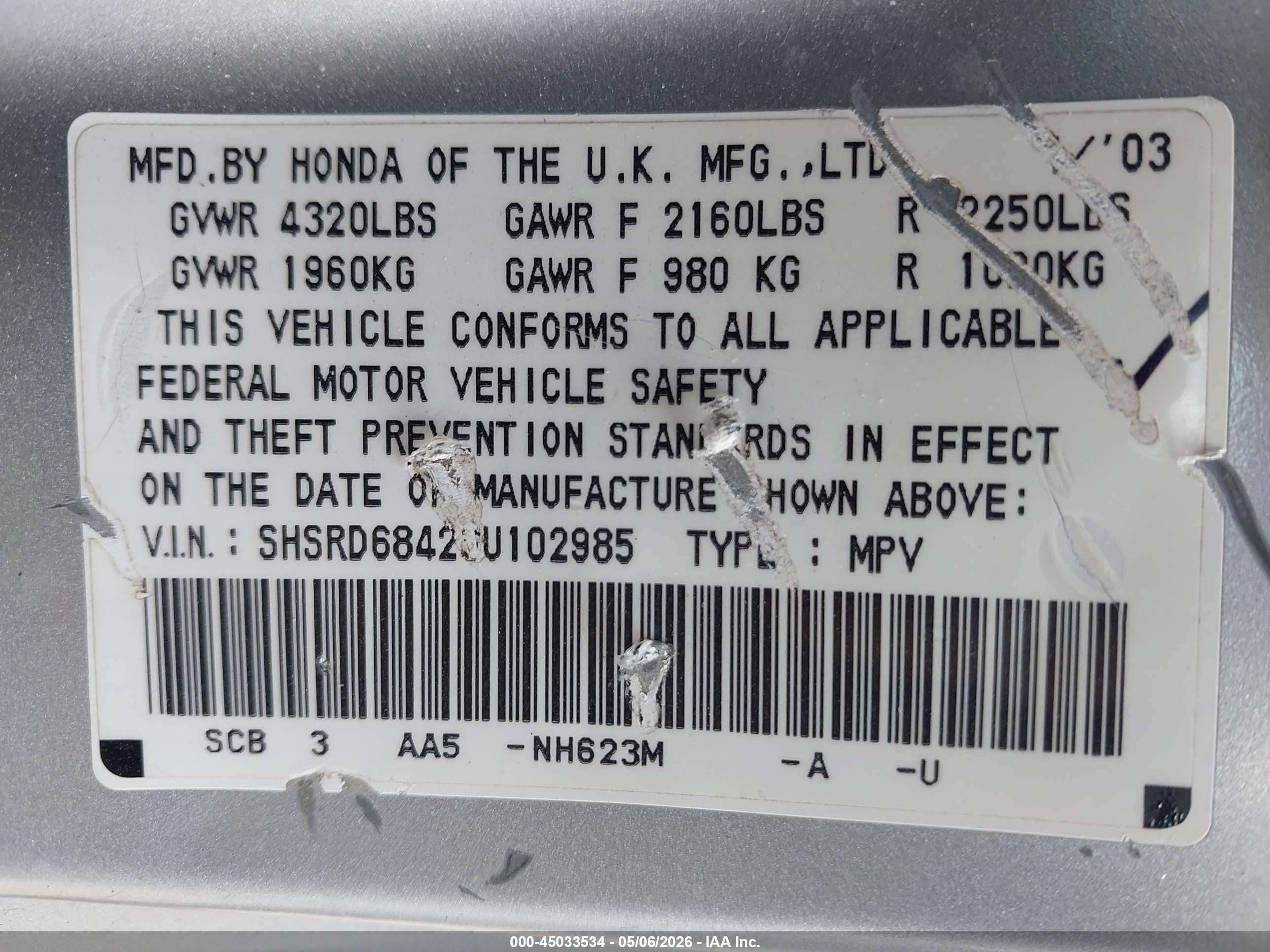 HONDA CR-V image 9