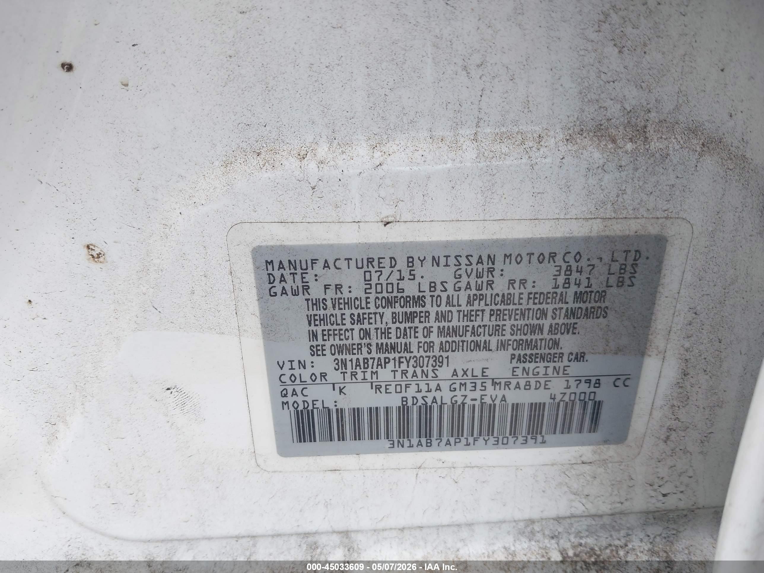 NISSAN SENTRA image 9