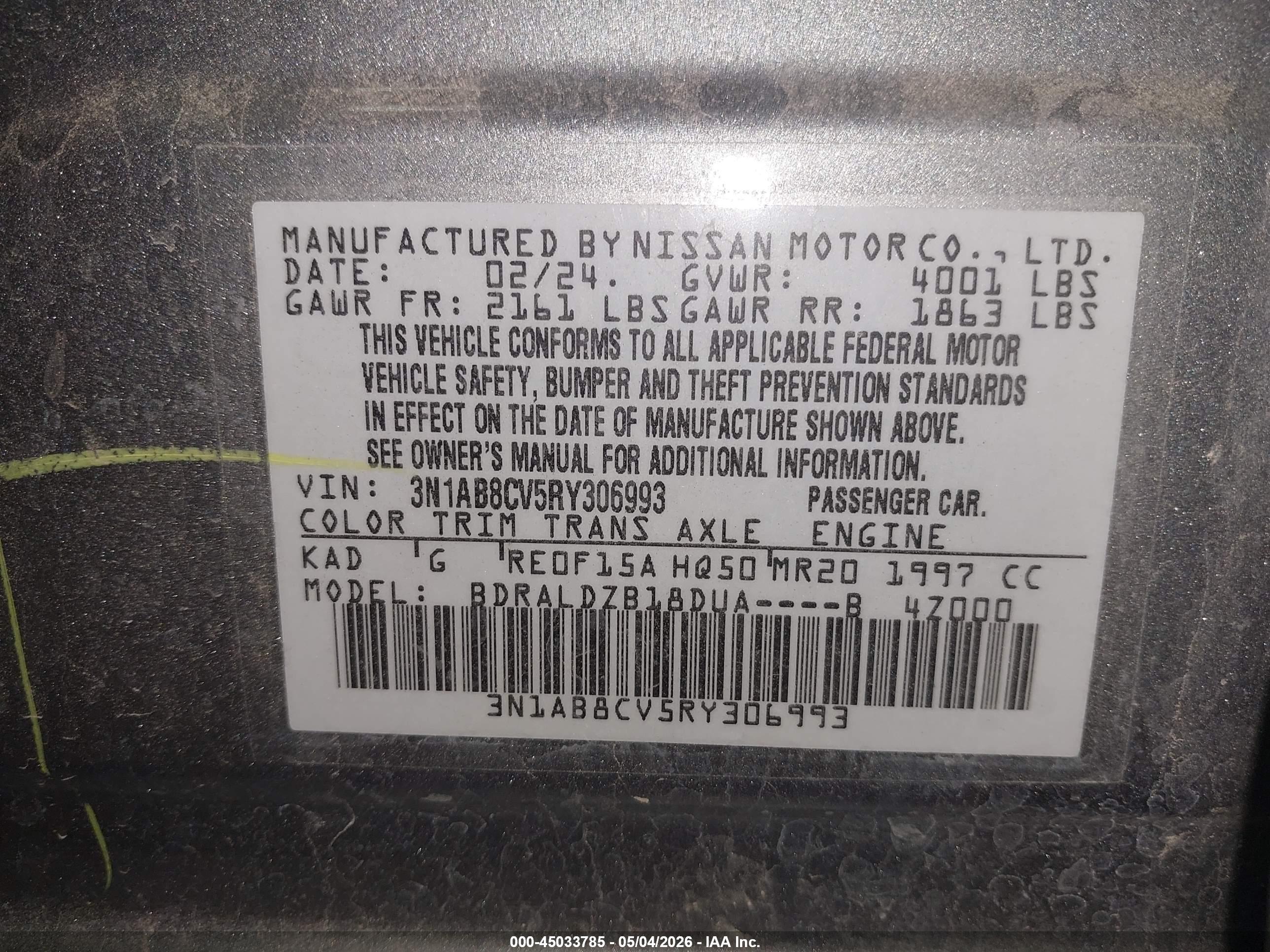 NISSAN SENTRA image 9