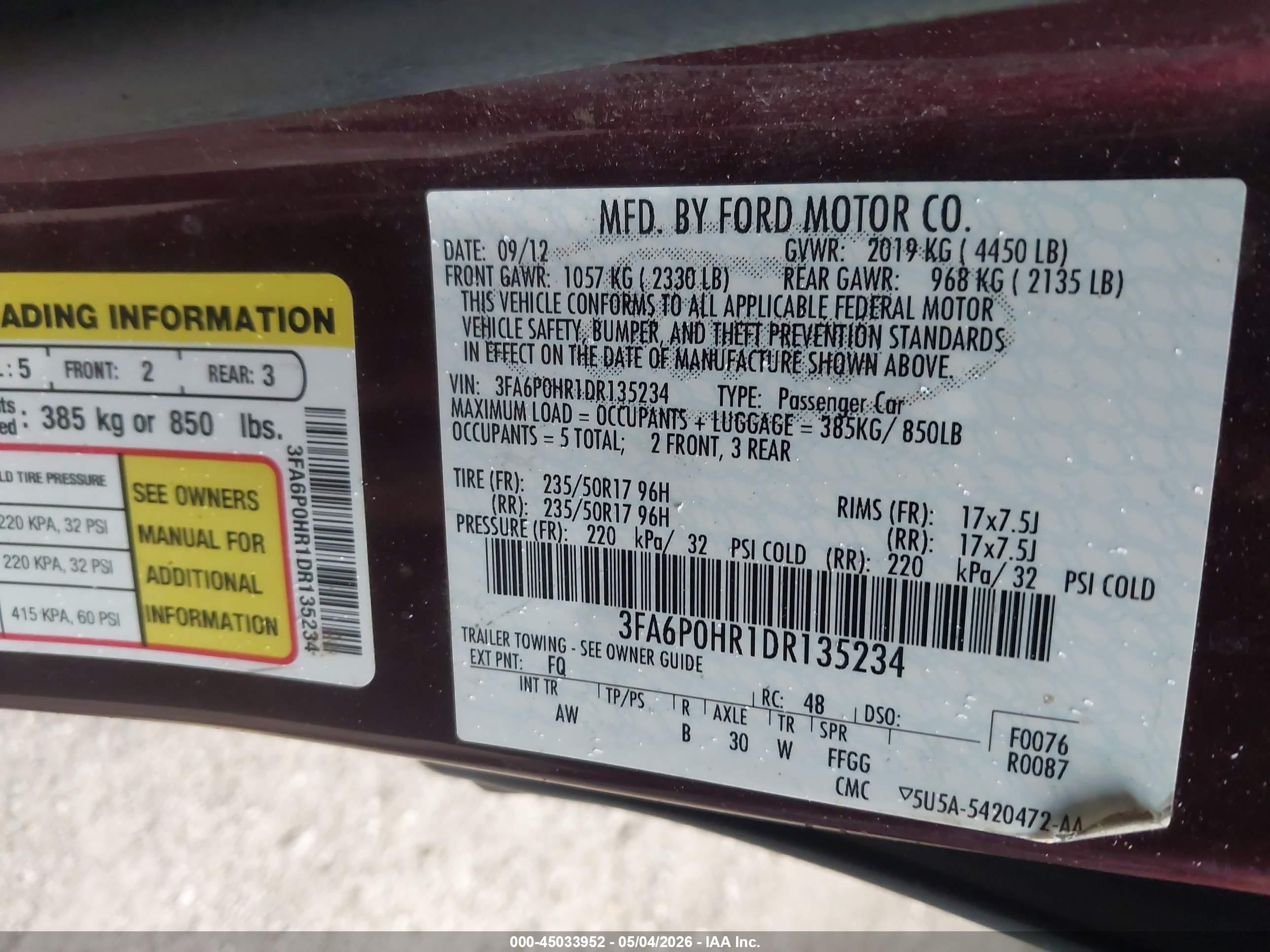 FORD FUSION image 9