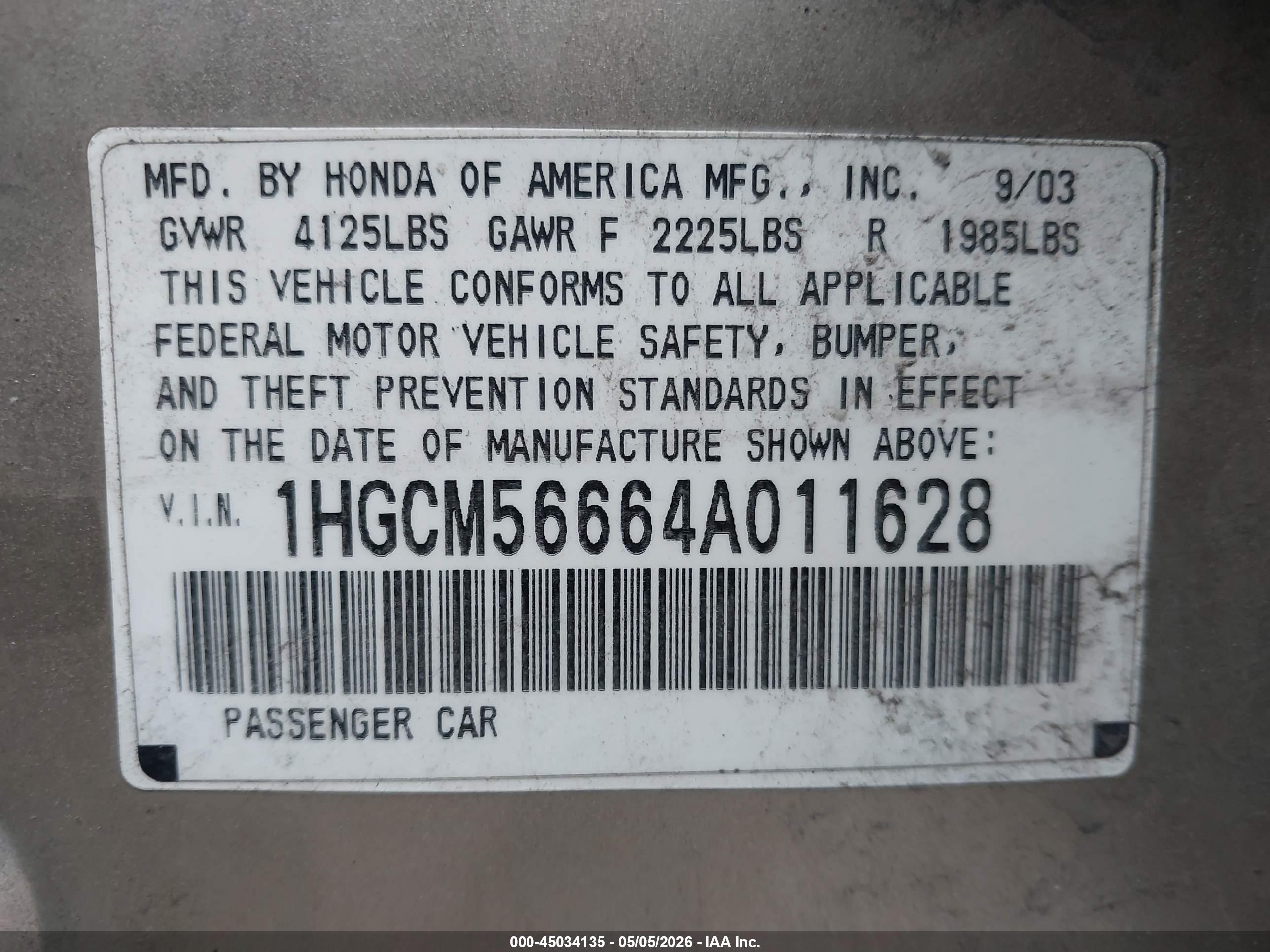 HONDA ACCORD image 9