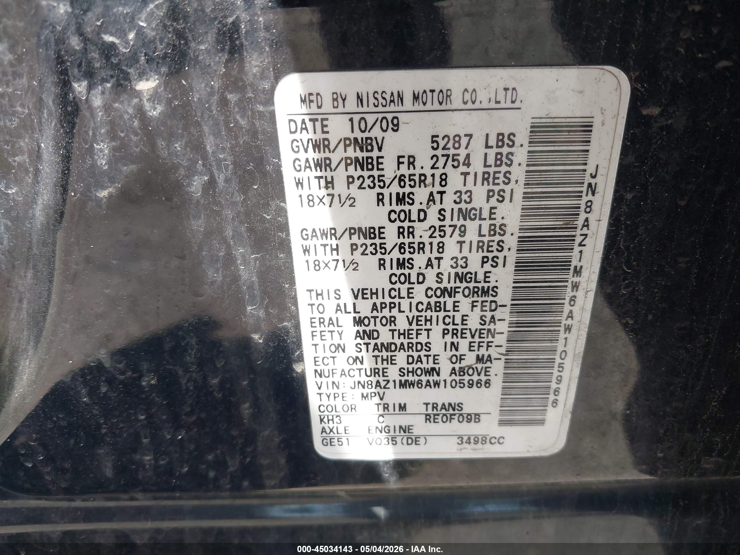 NISSAN MURANO image 9