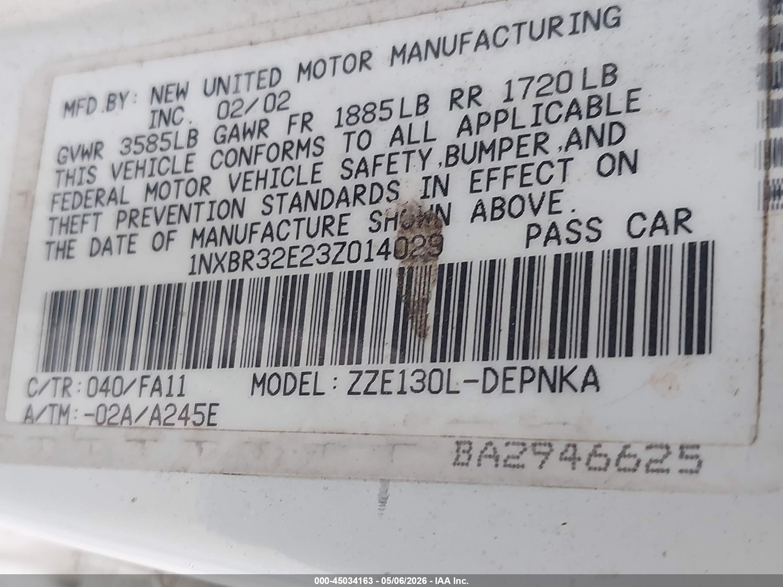 TOYOTA COROLLA image 9