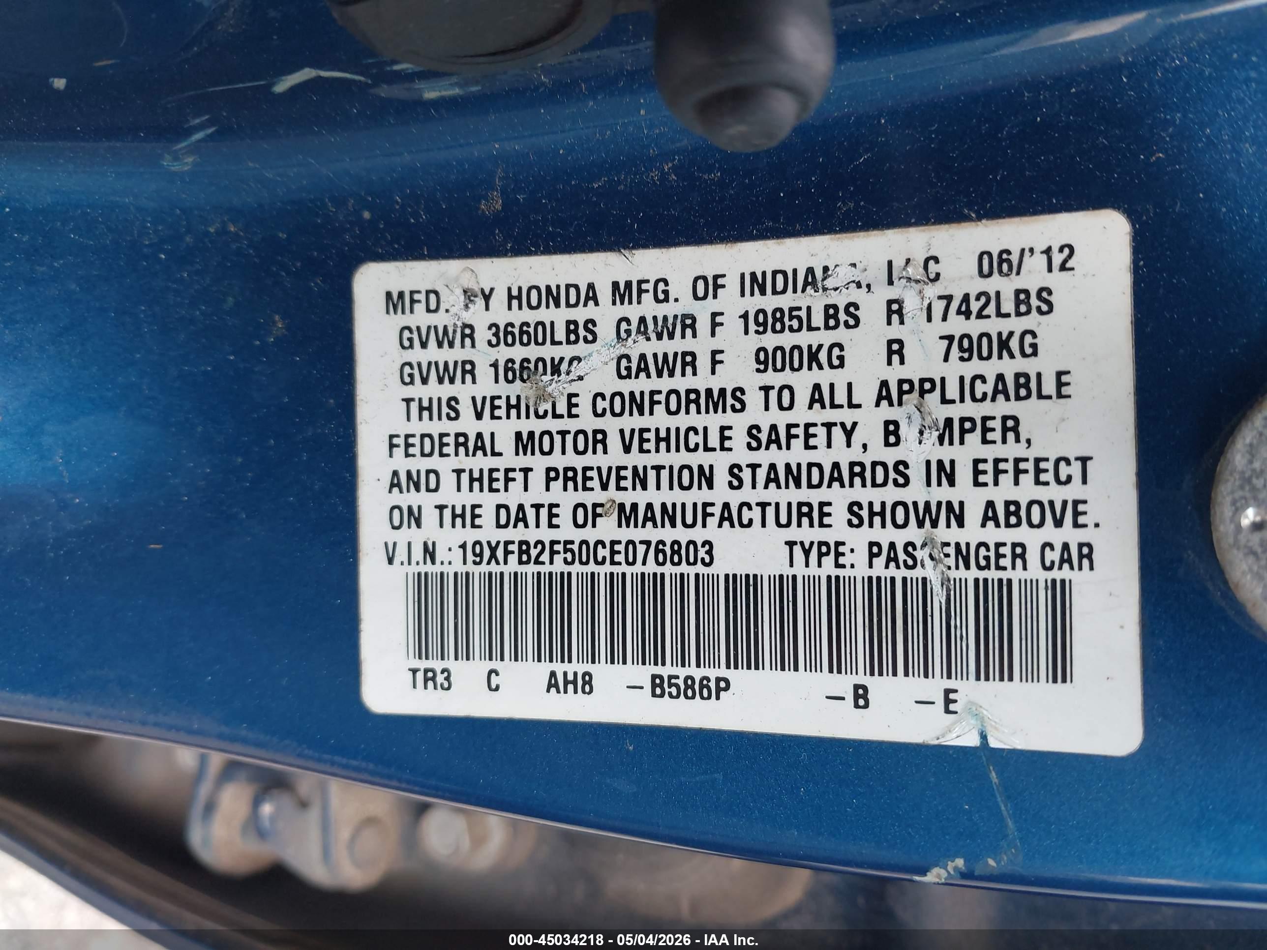 HONDA CIVIC image 9