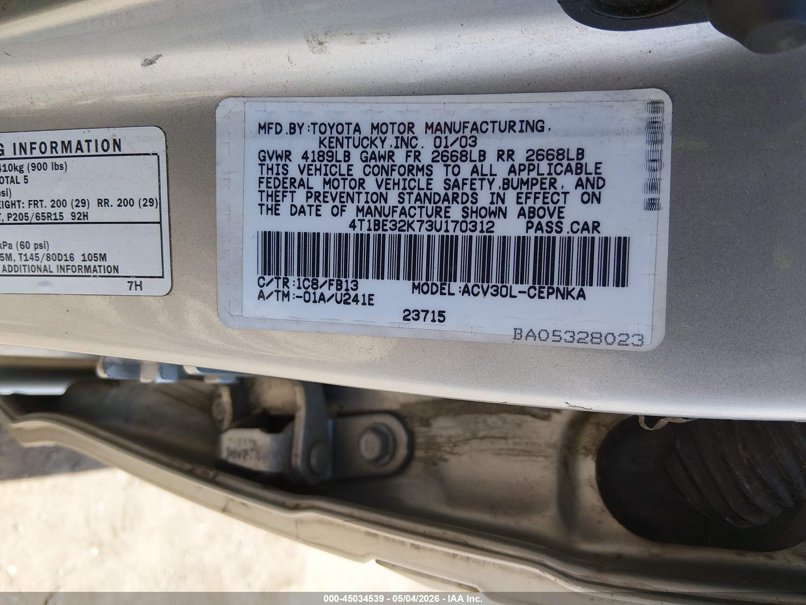 TOYOTA CAMRY image 9