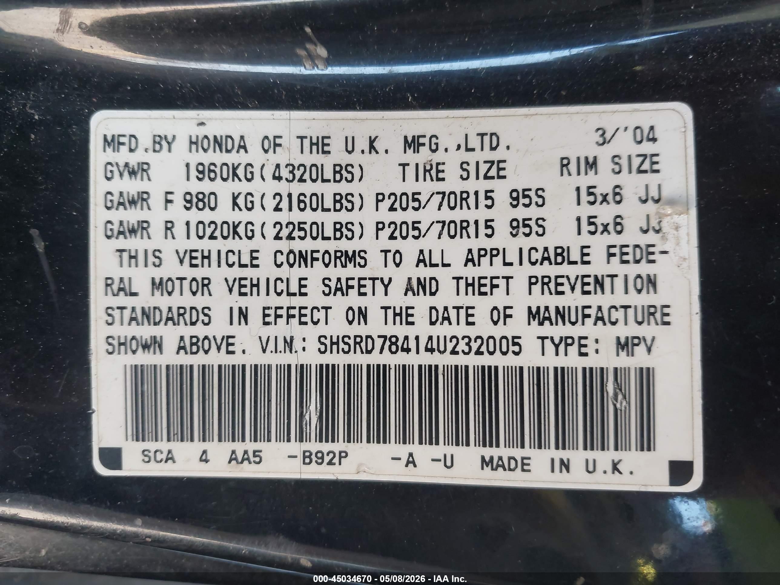 HONDA CR-V image 9